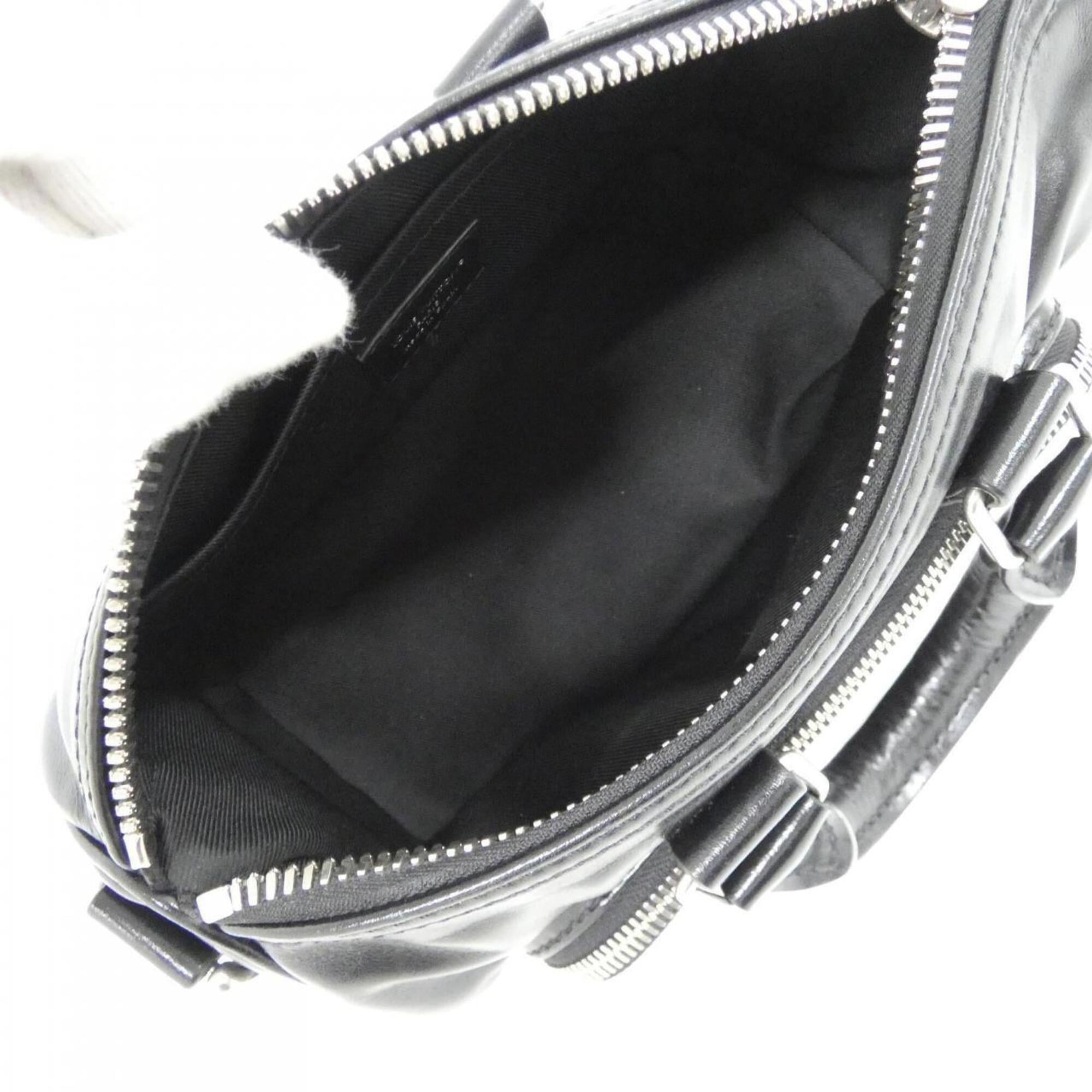 Louis Vuitton Black Leather Boston Bag (Pre-Owned)