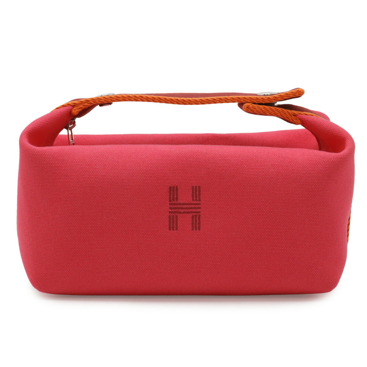 Hermes Pink Canvas Handbag Pouch (Pre-Owned)