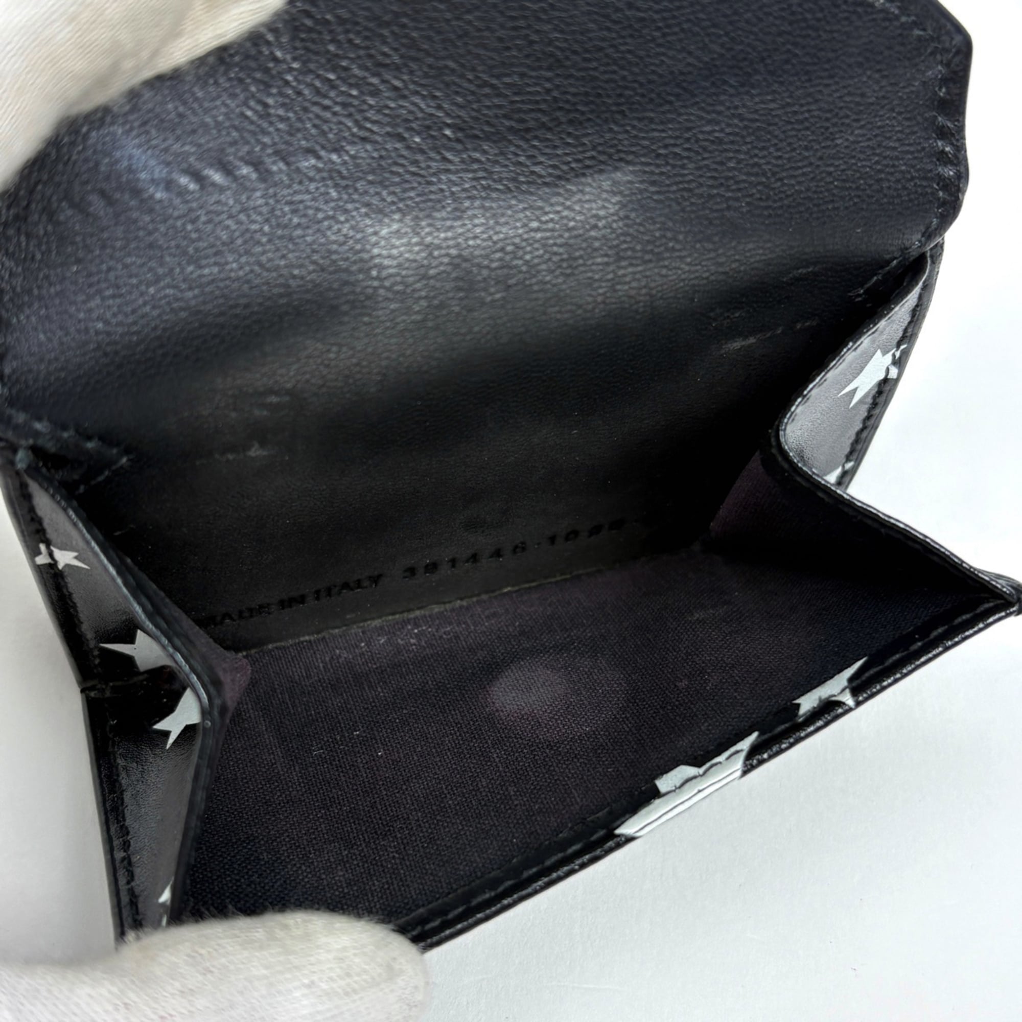 Balenciaga Black Leather Checkbook Holder (Pre-Owned)