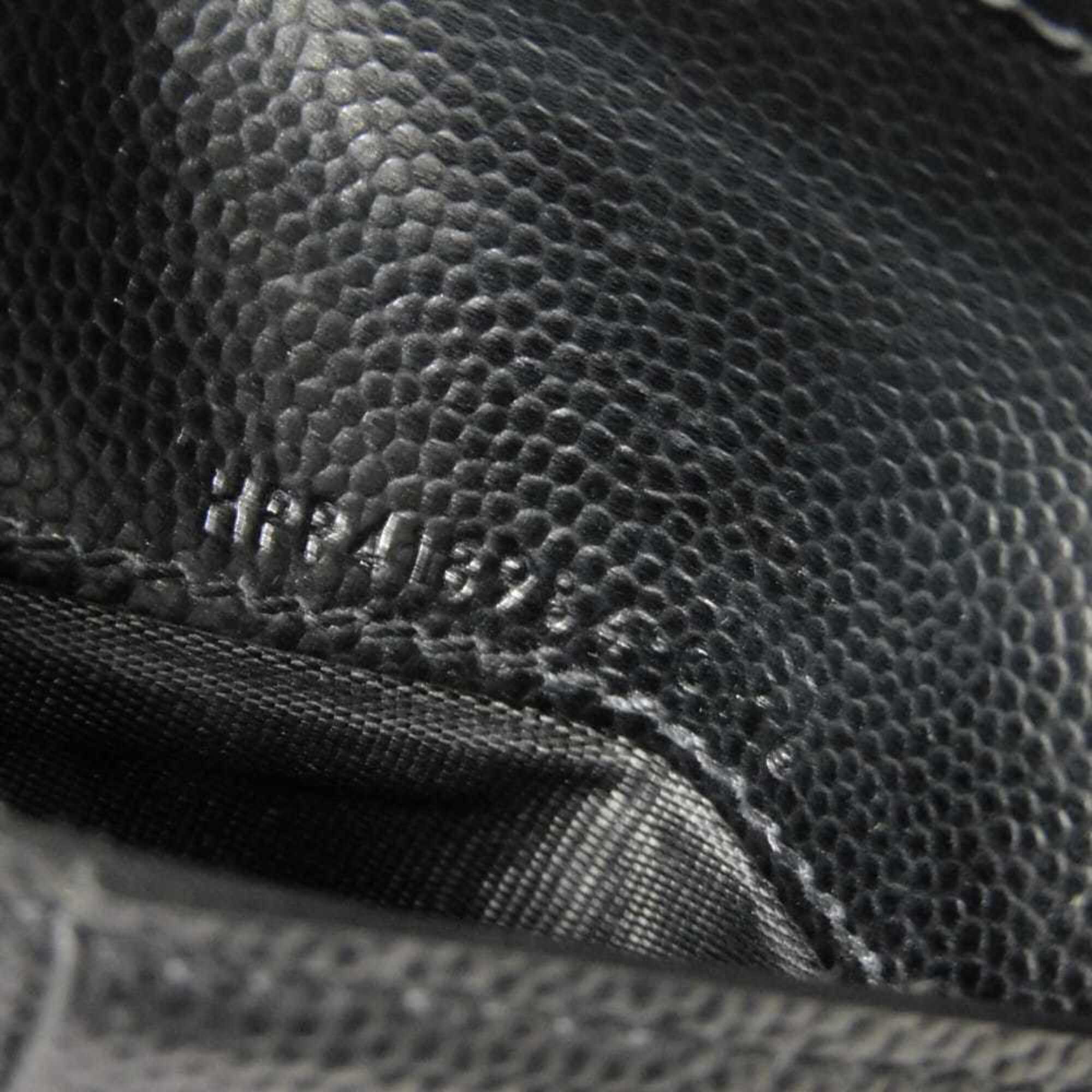 Yves Saint Laurent Black Leather Wallet (Bi-Fold) (Pre-Owned)