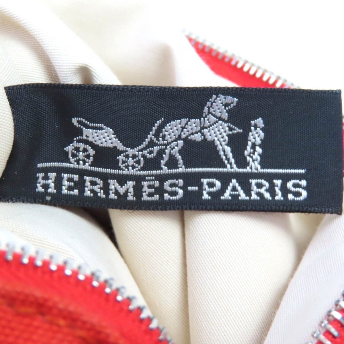 Hermes Orange Cotton 100% Pouch (Pre-Owned)