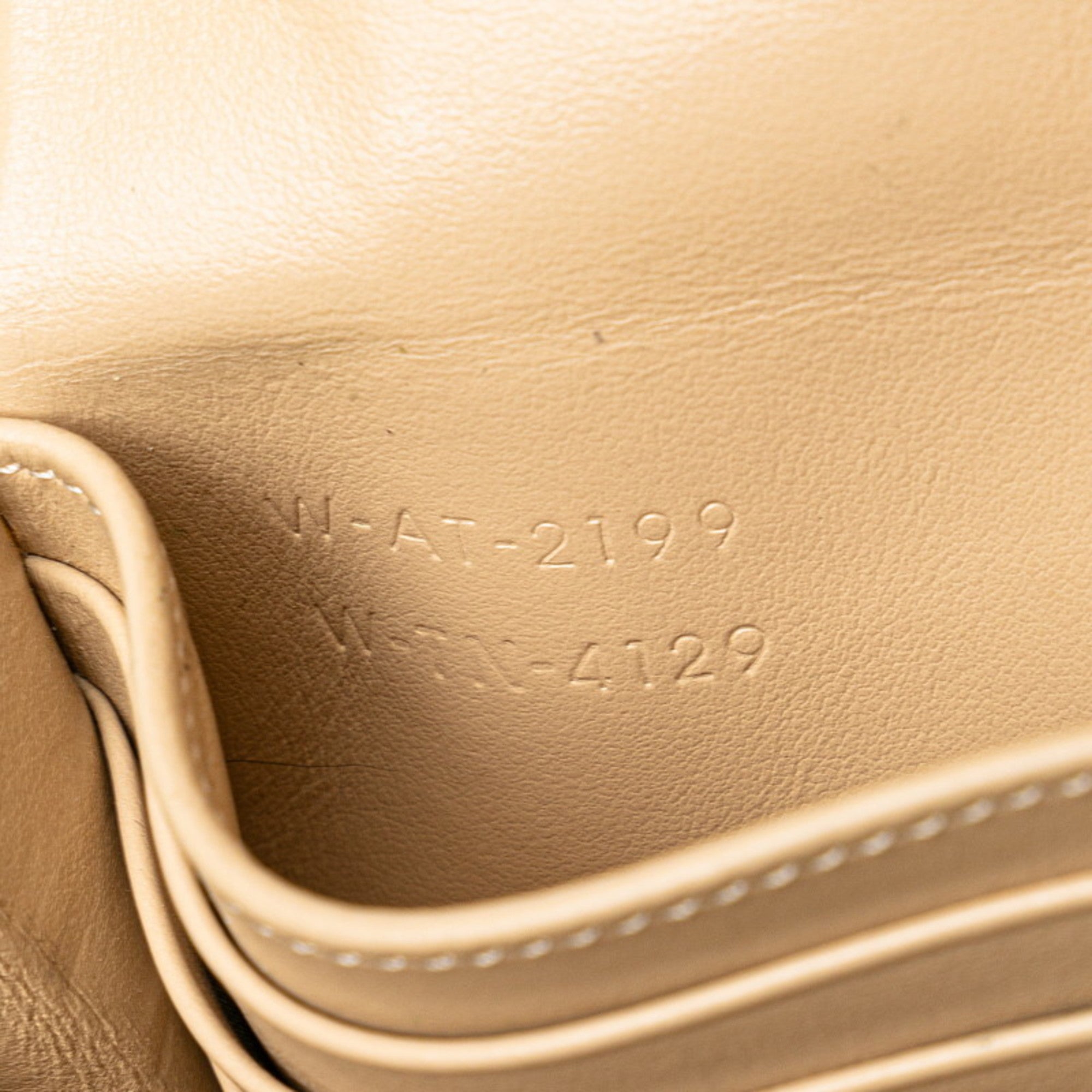 Celine Beige Leather Long Wallet (Bi-Fold) (Pre-Owned)