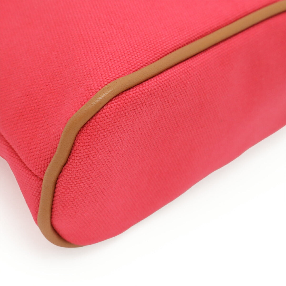 Hermes Fuchsia Canvas Pouch (Pre-Owned)