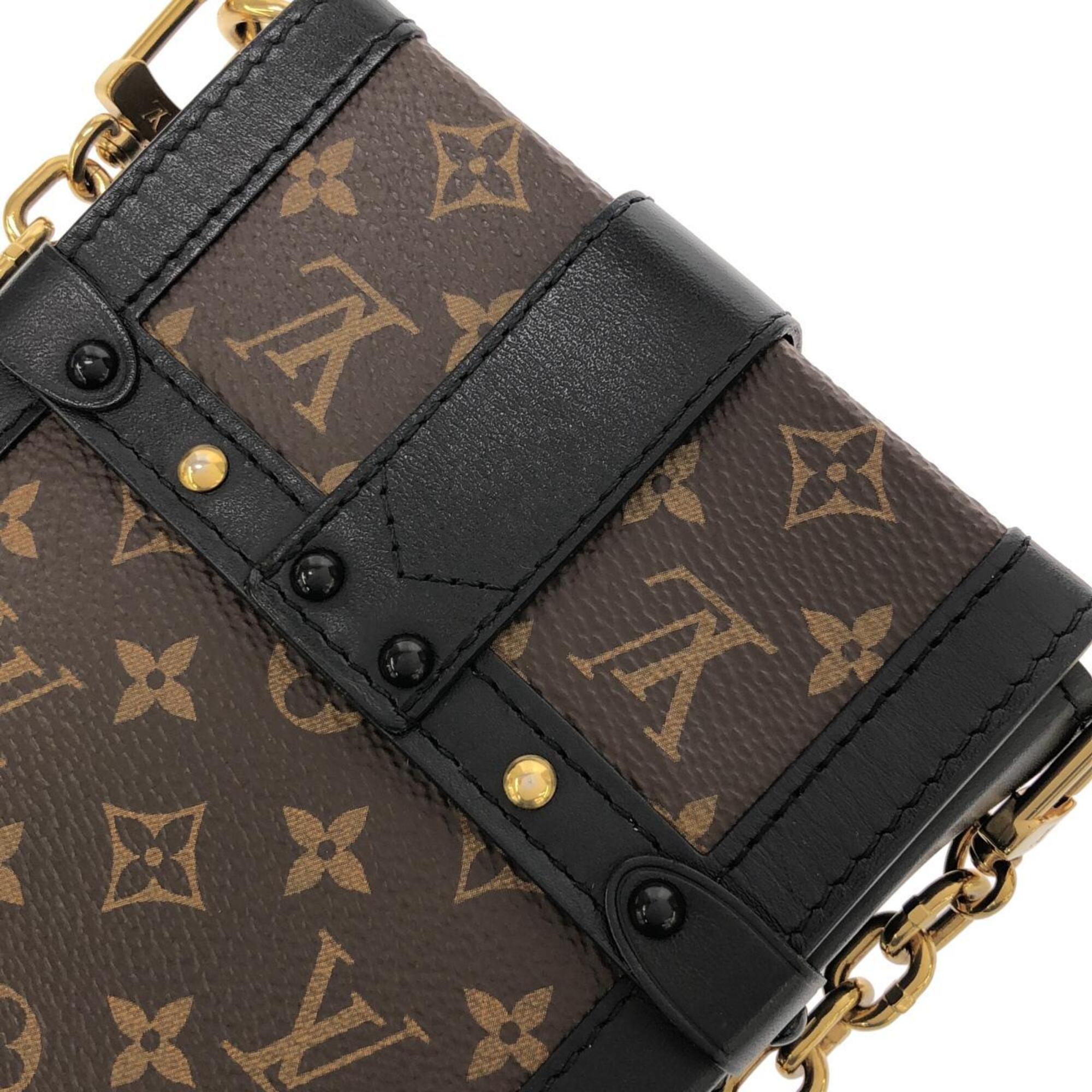 Louis Vuitton Marron Coated Canvas Pochette Shoulder Bag (Pre-Owned)