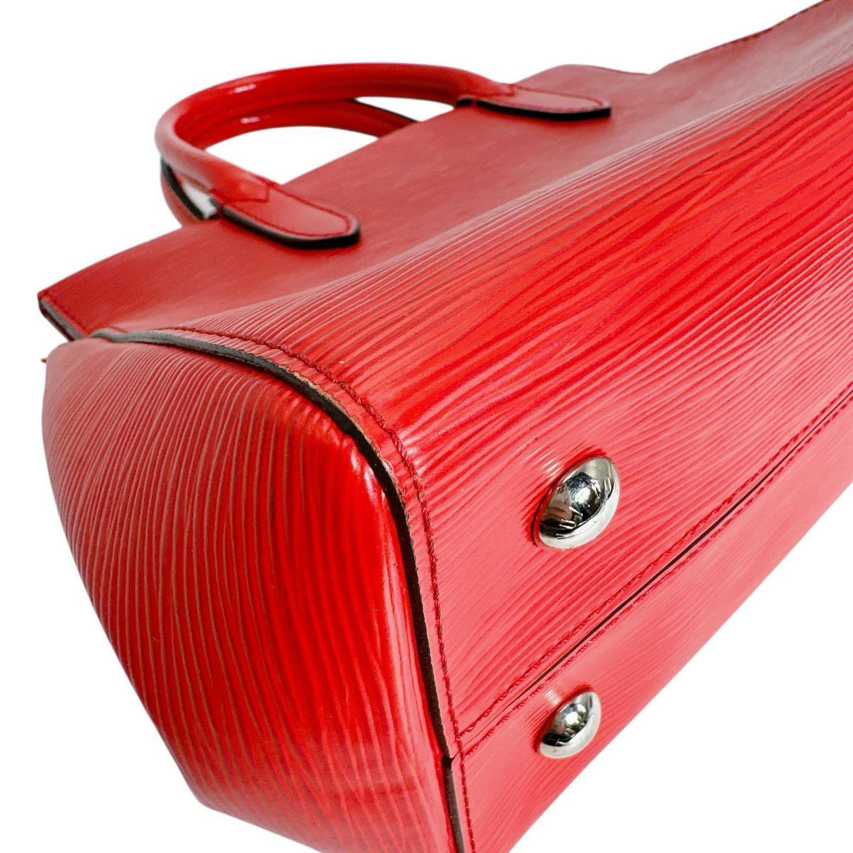 Louis Vuitton Red Color Epi Leather Handbag (Pre-Owned)