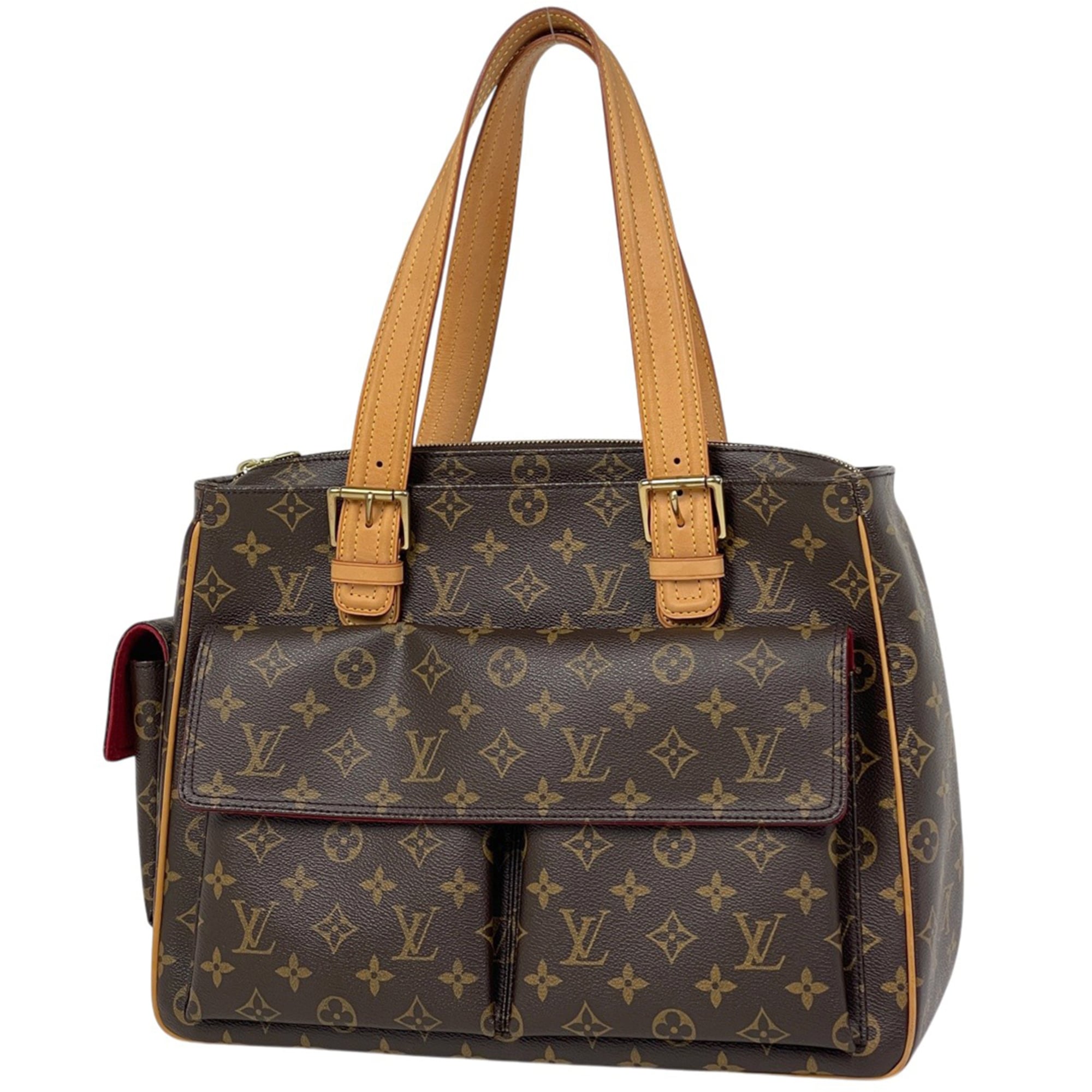 Louis Vuitton Brown Monogram Handbag Tote Bag (Pre-Owned)