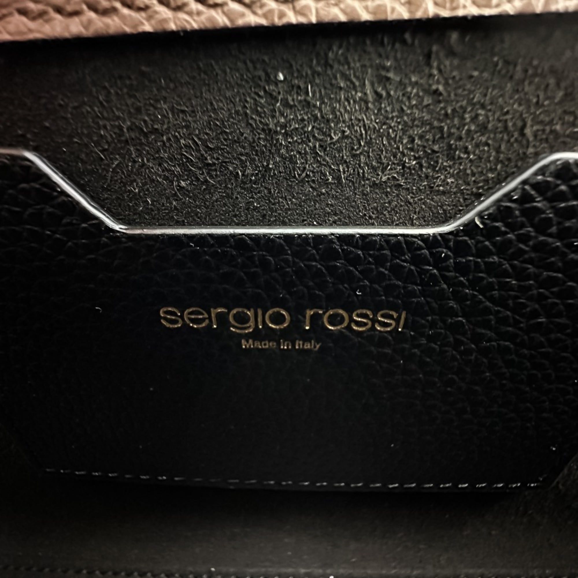 Sergio Rossi Brown Messenger Bag Shoulder Bag (Pre-Owned)