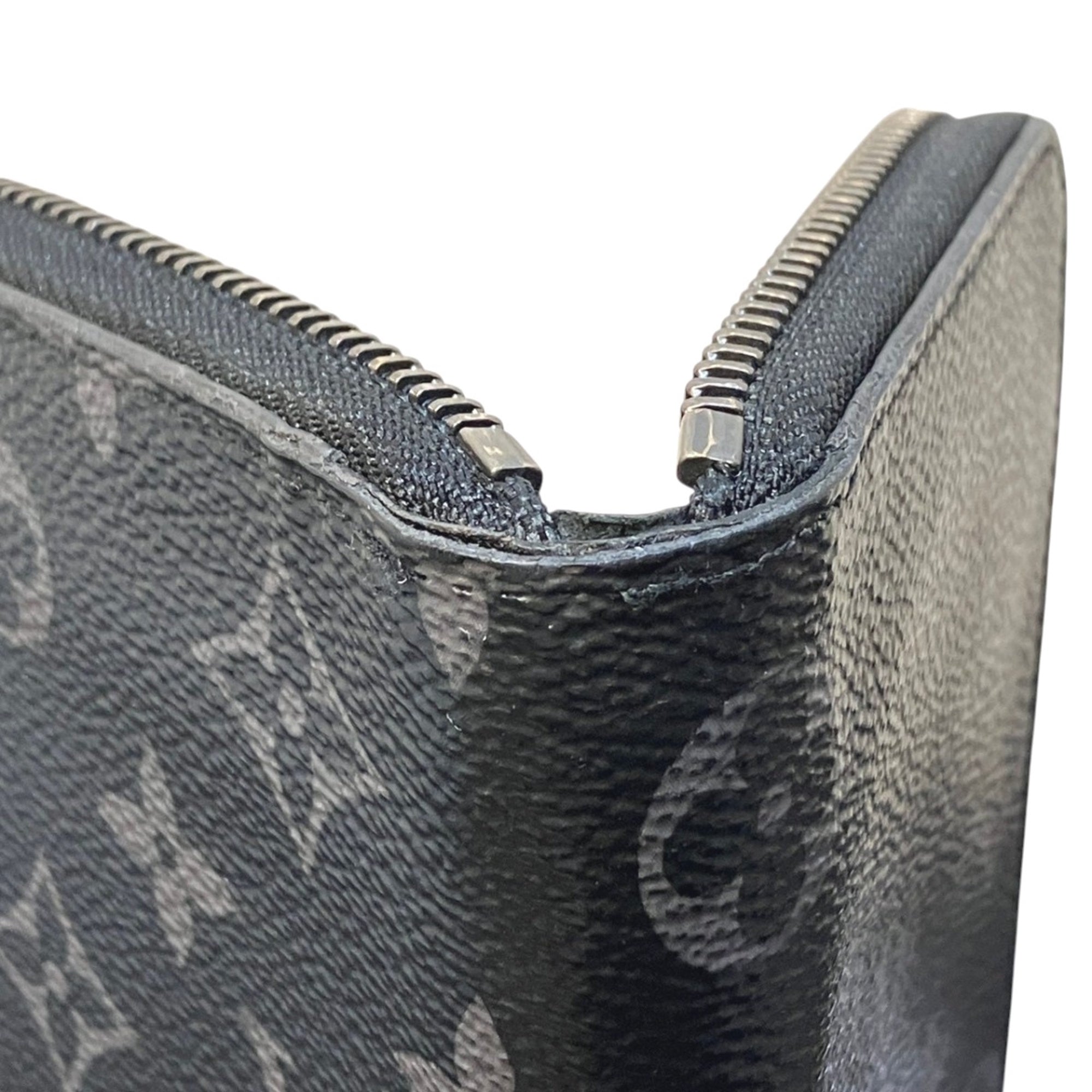 Louis Vuitton Noir Coated Canvas Long Wallet (Bi-Fold) (Pre-Owned)