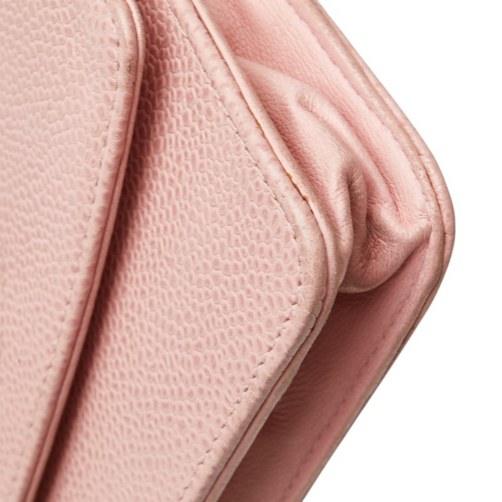 Chanel Pink Grained Calfskin Shoulder Bag (Pre-Owned)