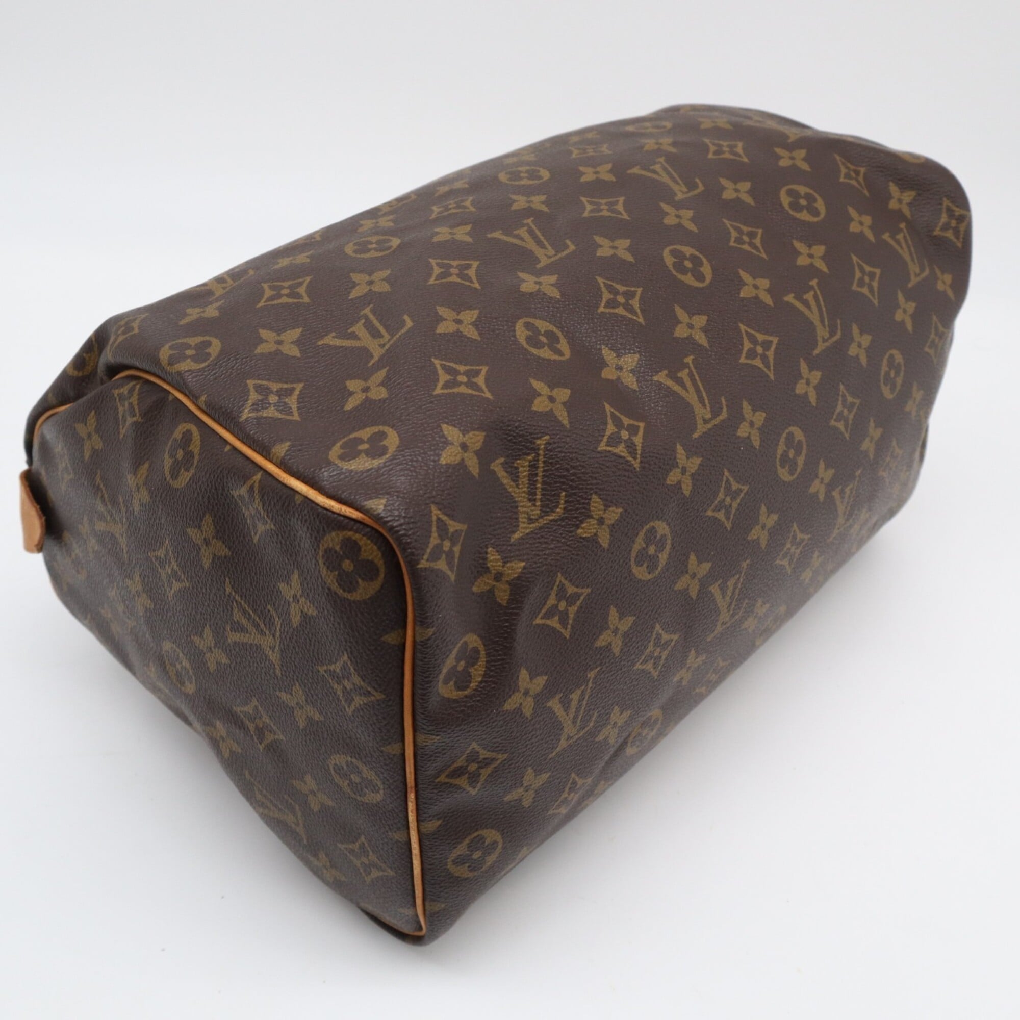 Louis Vuitton Monogram Brown Coated Canvas Leather Handbag (Pre-Owned)