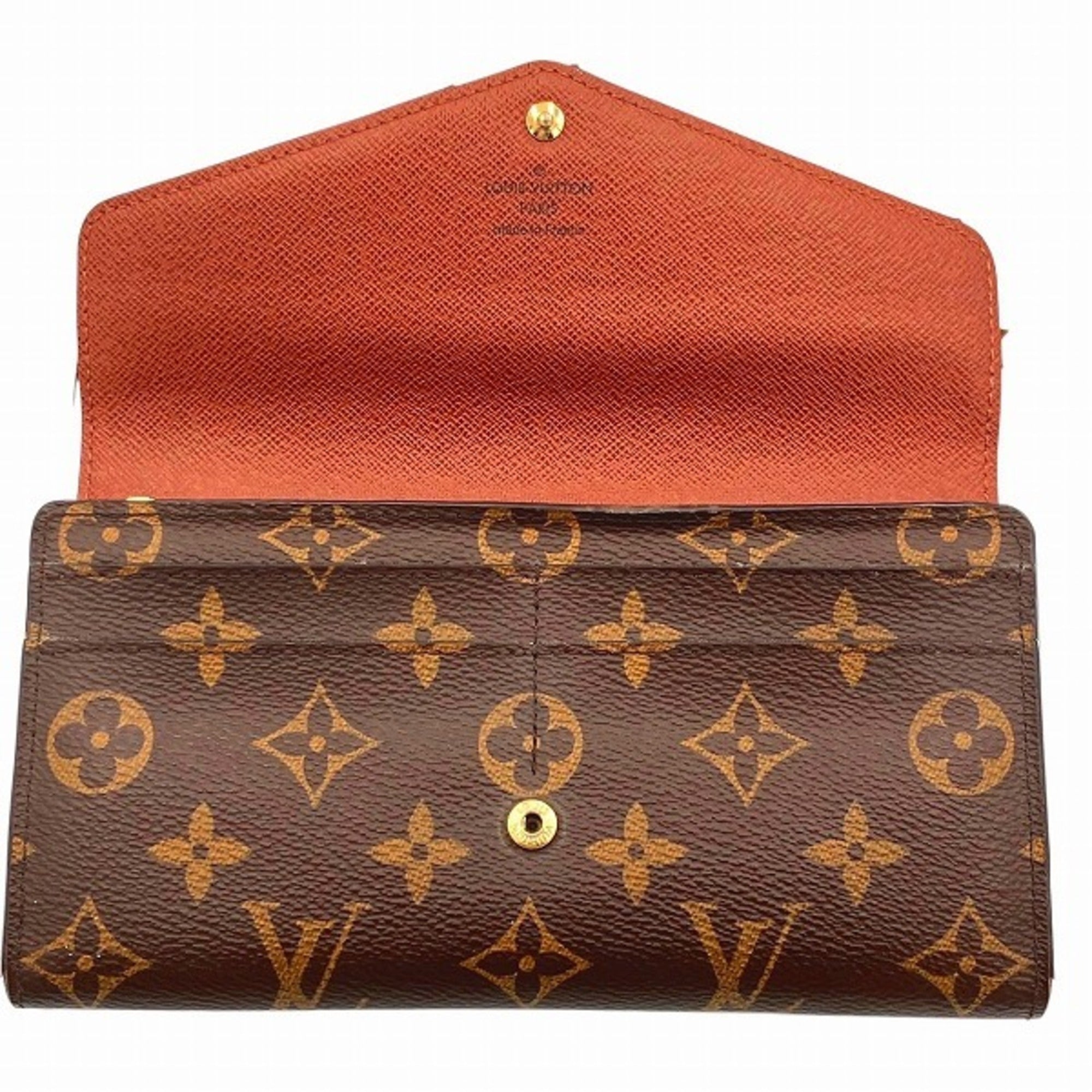 Louis Vuitton Monogram Brown Monogram Long Wallet (Bi-Fold) (Pre-Owned)