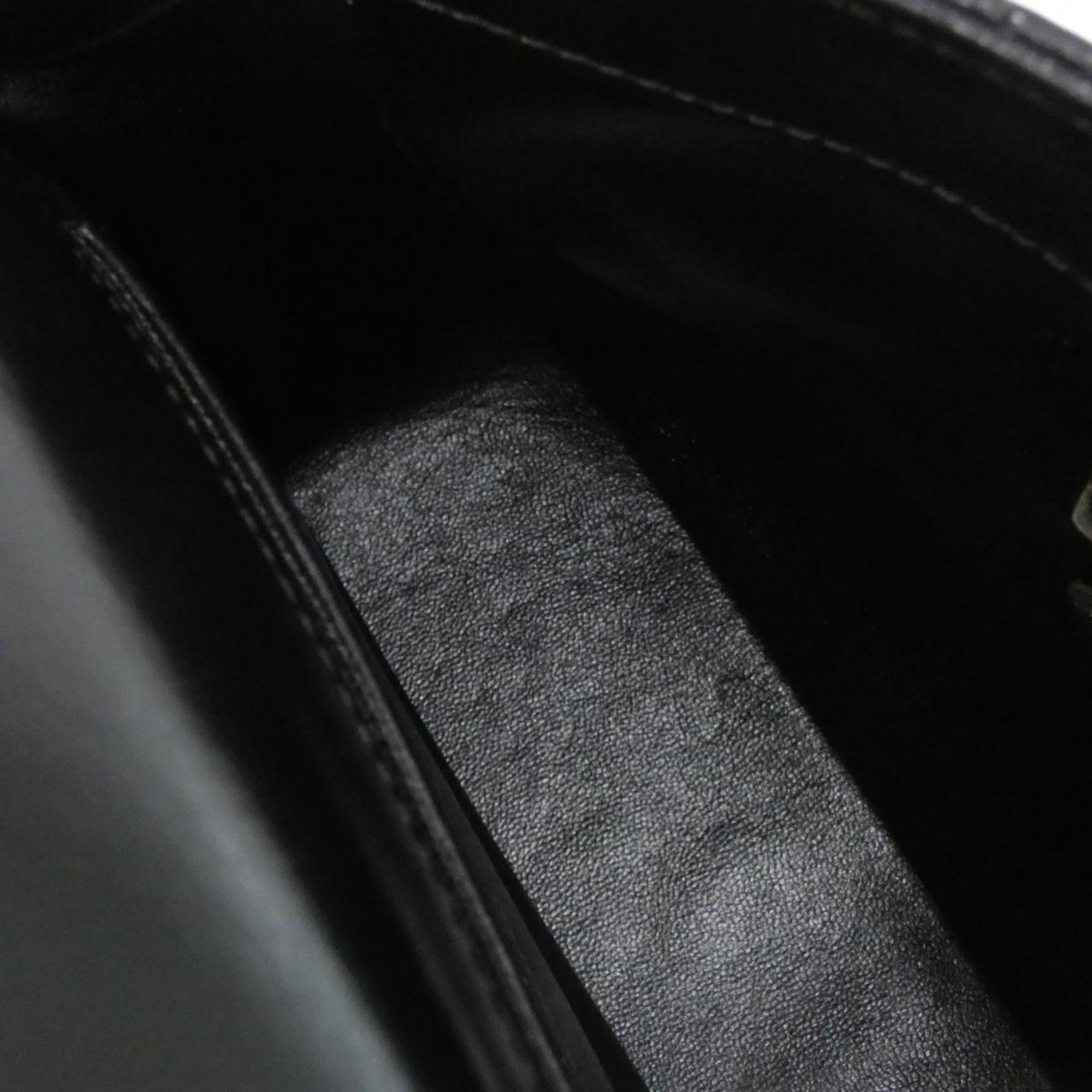 Chanel Black Leather Handbag (Pre-Owned)