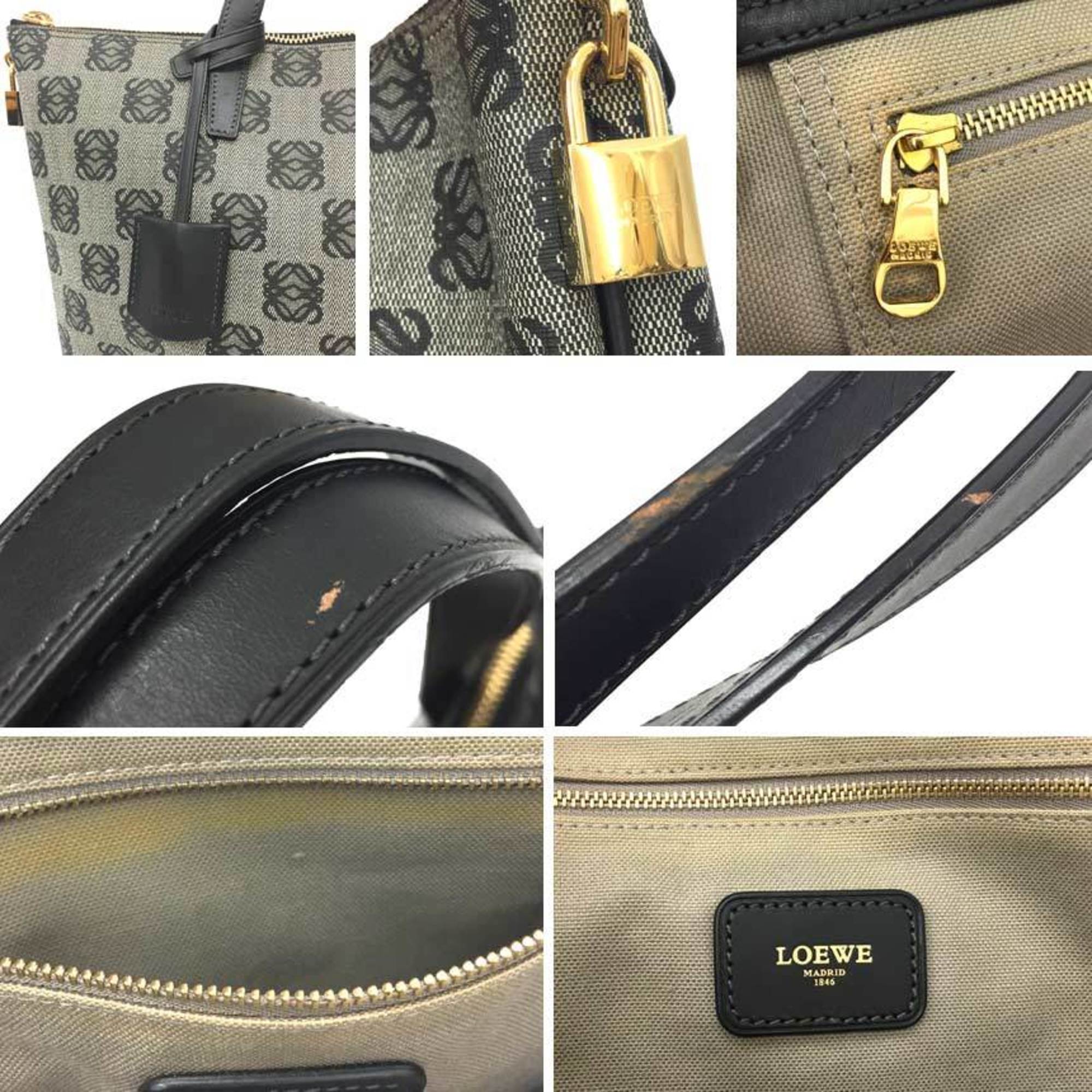 Loewe Black Pvc Leather Tote Bag (Pre-Owned)