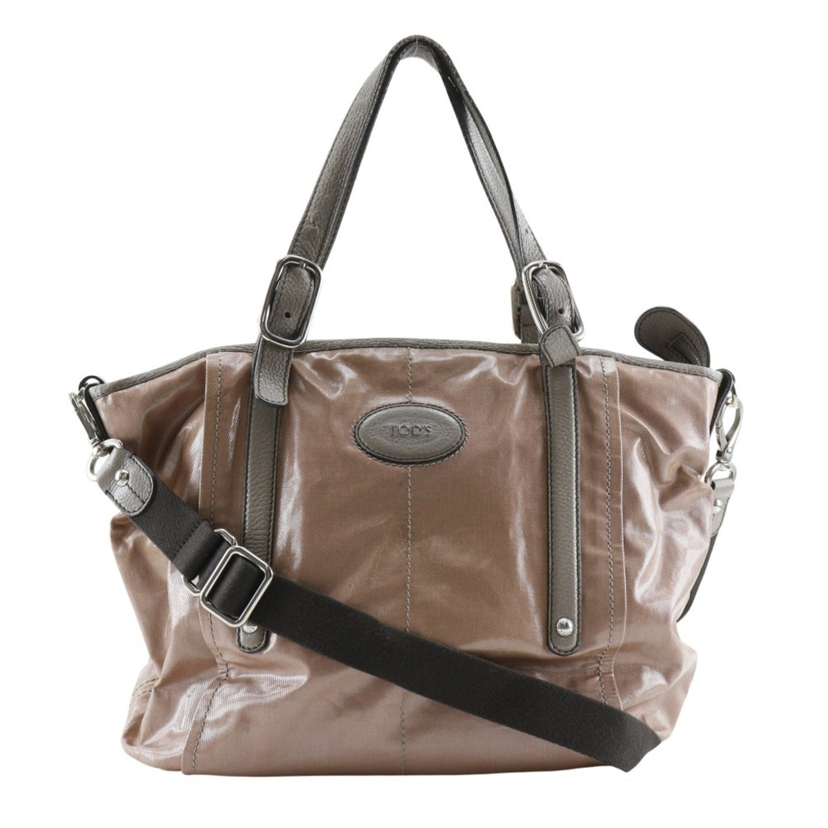 Tod's Brown Pvc Tote Bag (Pre-Owned)