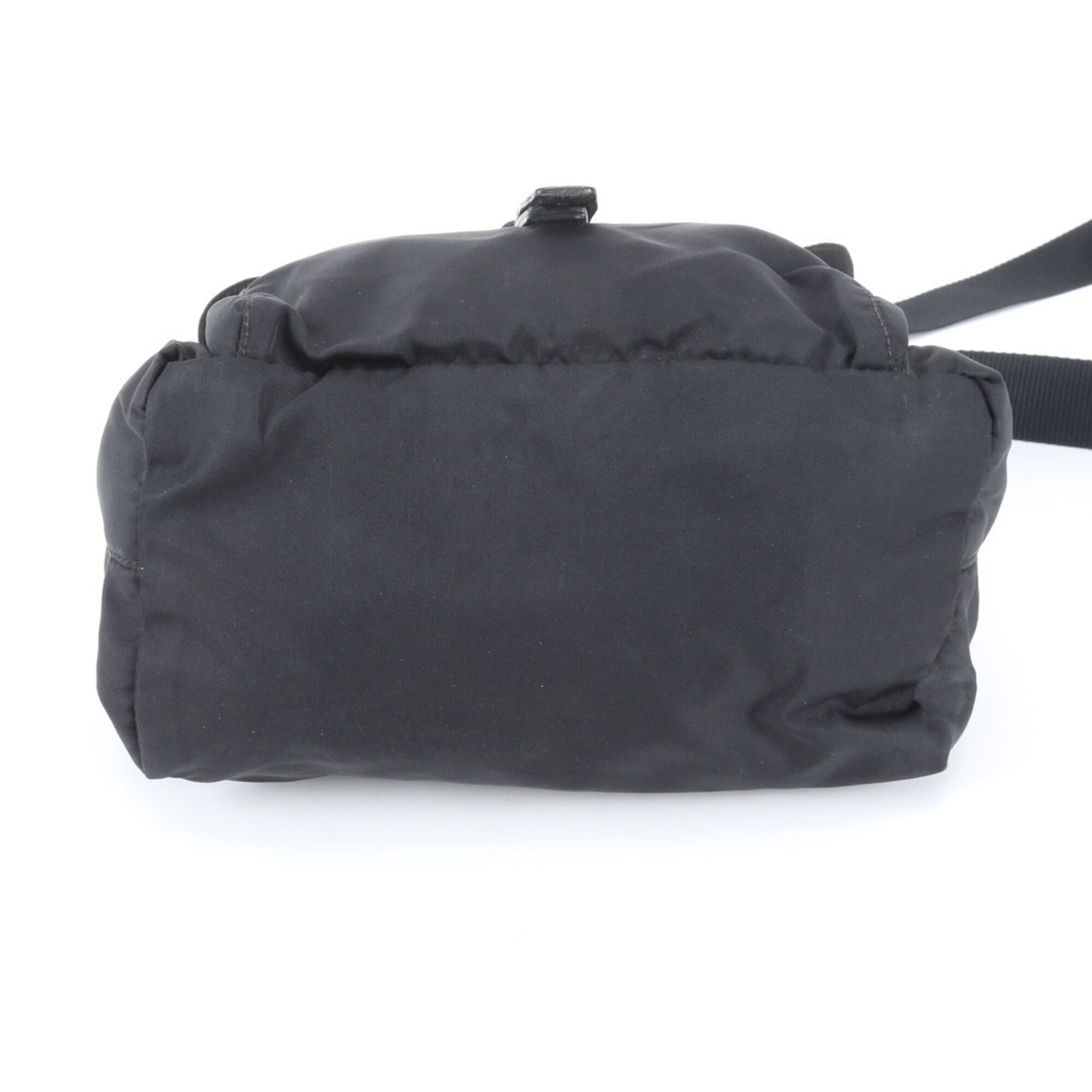 Prada Black Nylon Leather Shoulder Bag (Pre-Owned)