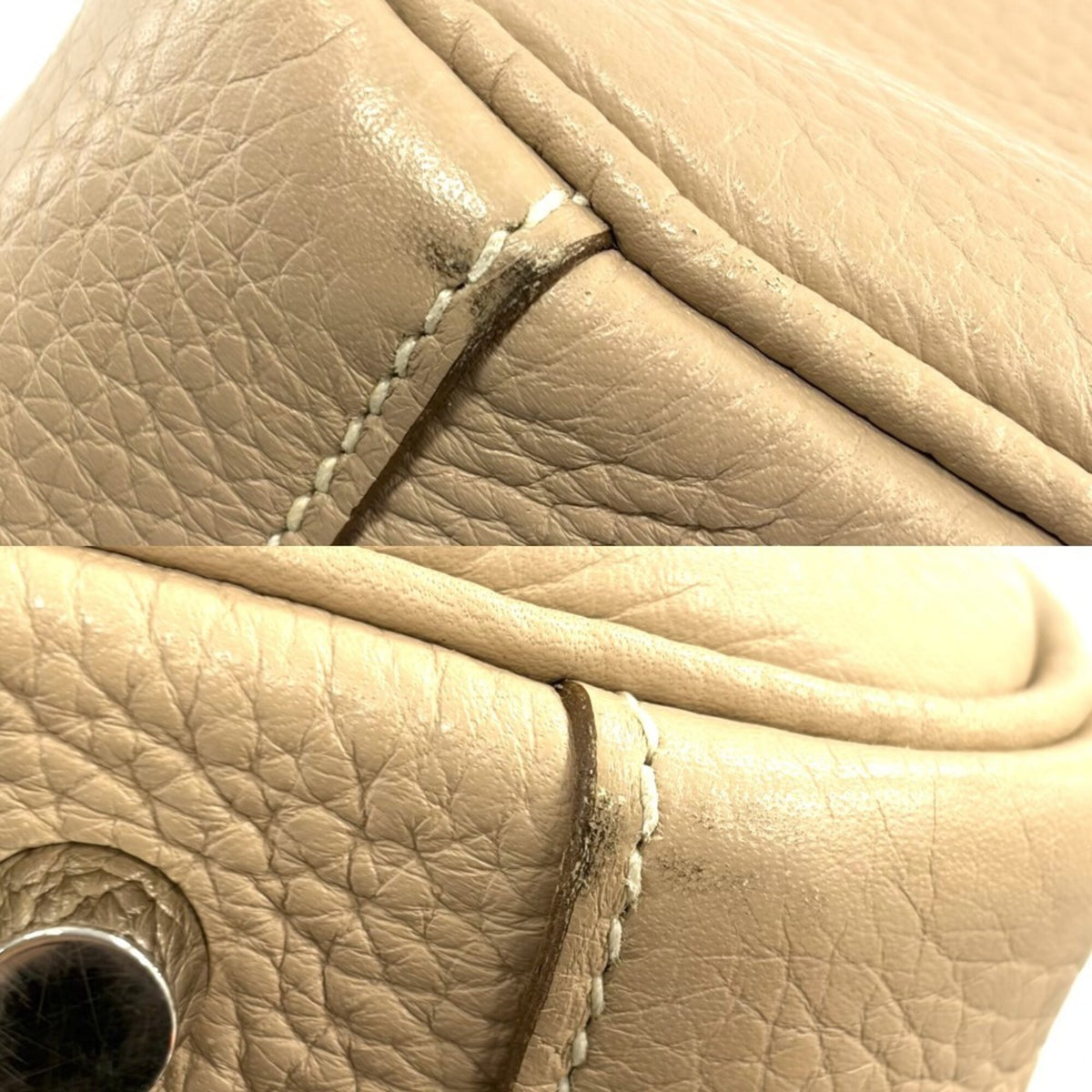 Hermes Brown Taurillon Clemence Leather Handbag Shoulder Bag (Pre-Owned)