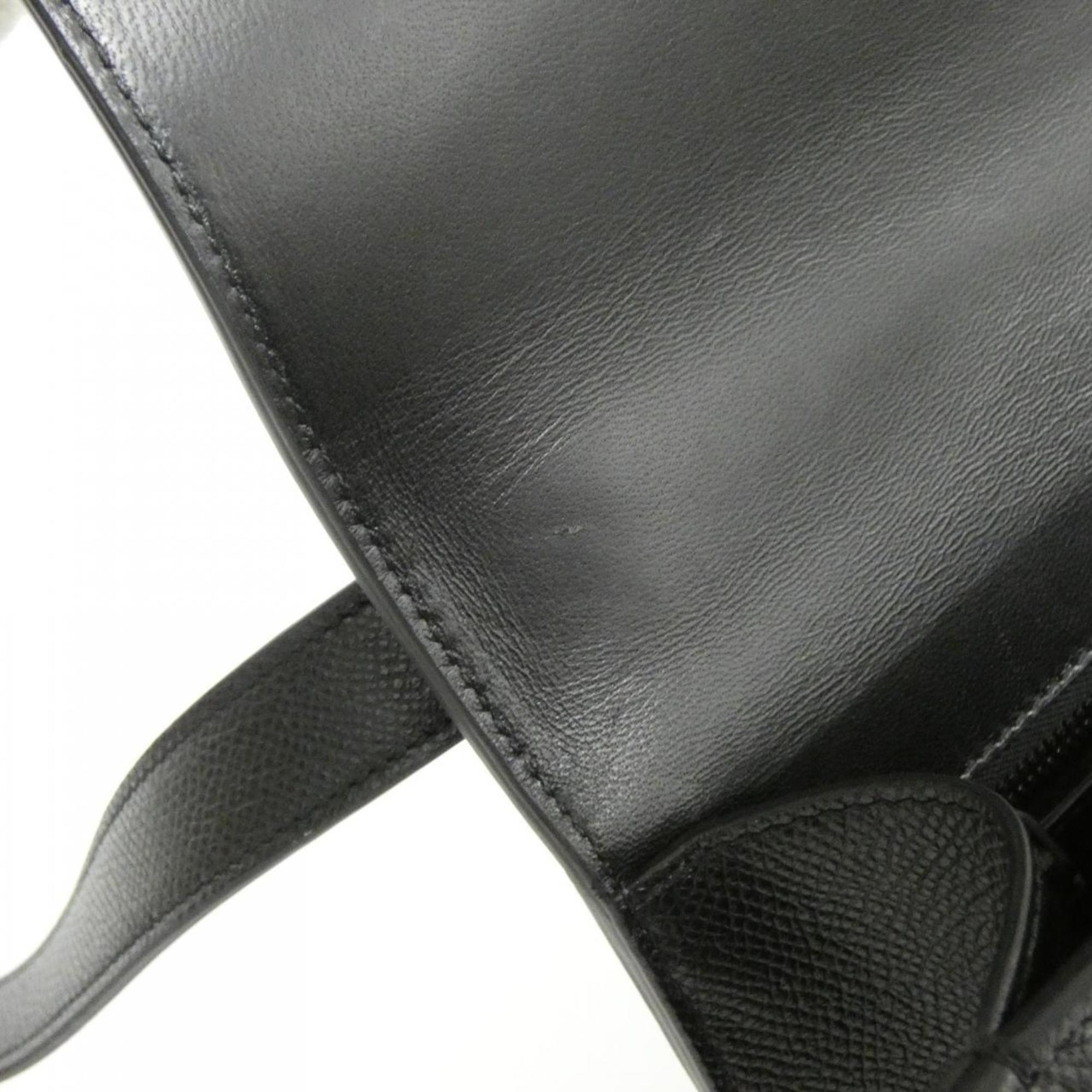 Christian Dior Black Leather Shoulder Bag (Pre-Owned)