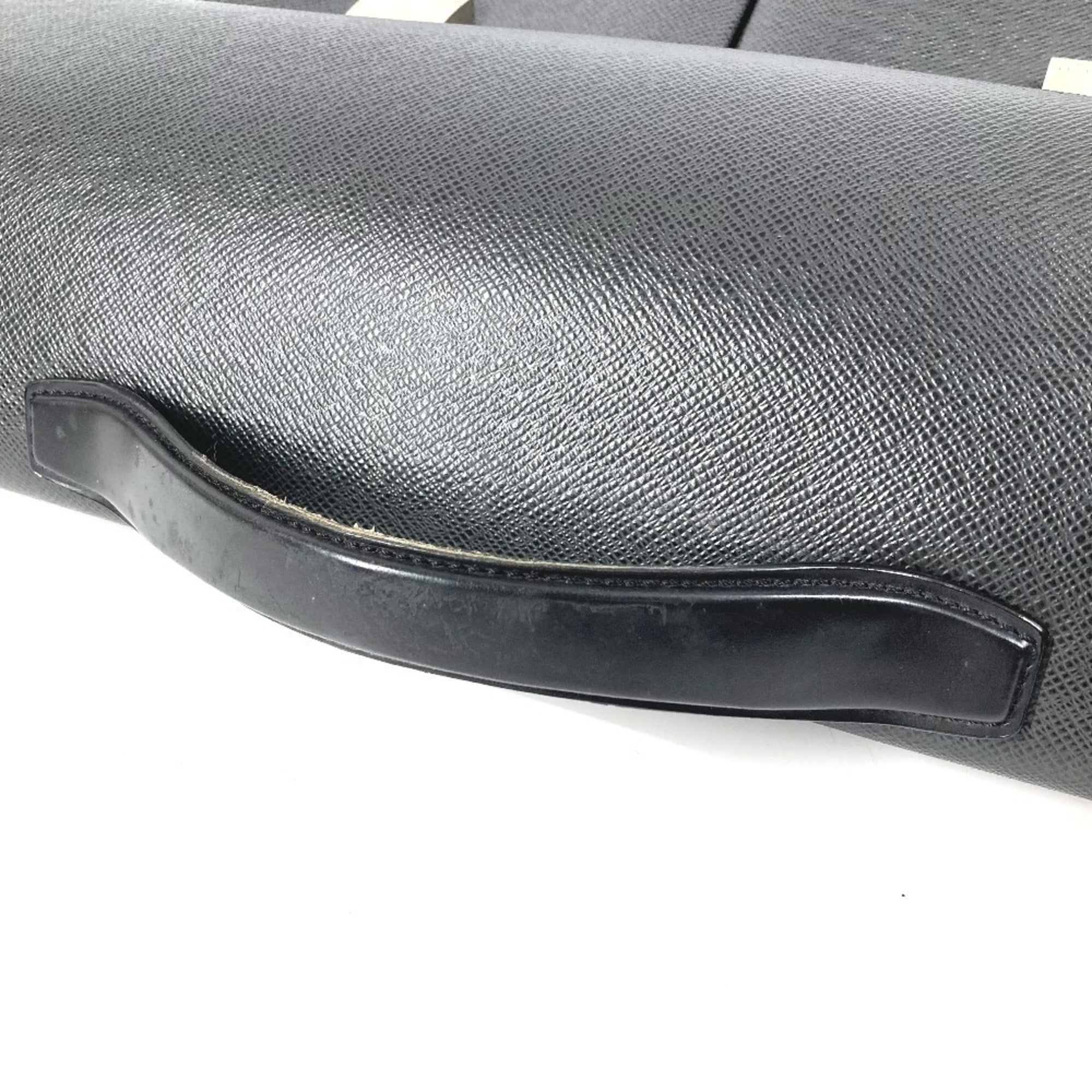 Louis Vuitton Ardoise Black Taiga Leather Briefcase Handbag (Pre-Owned)