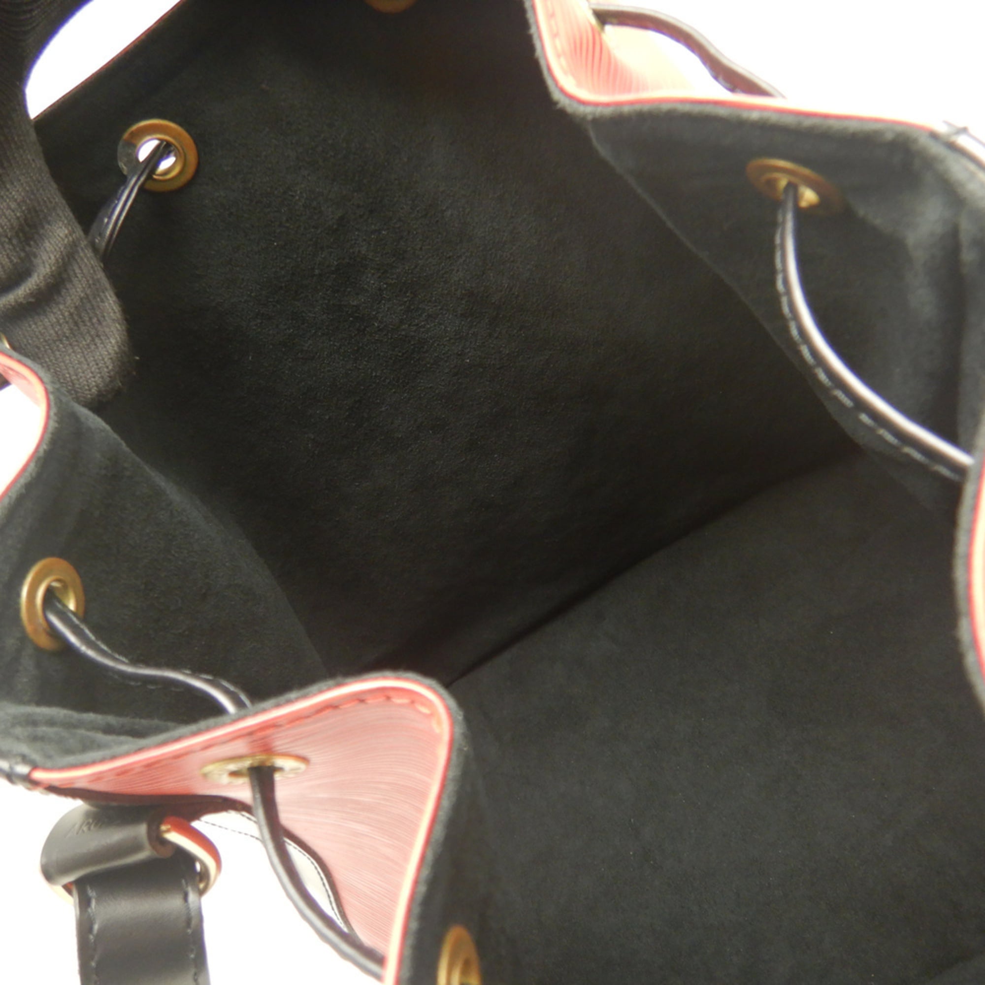 Louis Vuitton Castilian Red Noir Epi Leather Shoulder Bag (Pre-Owned)