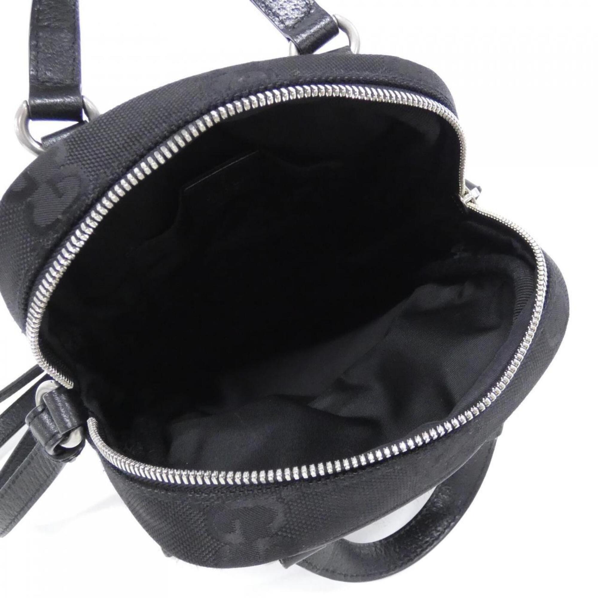 Gucci Black Nylon Leather Shoulder Bag (Pre-Owned)