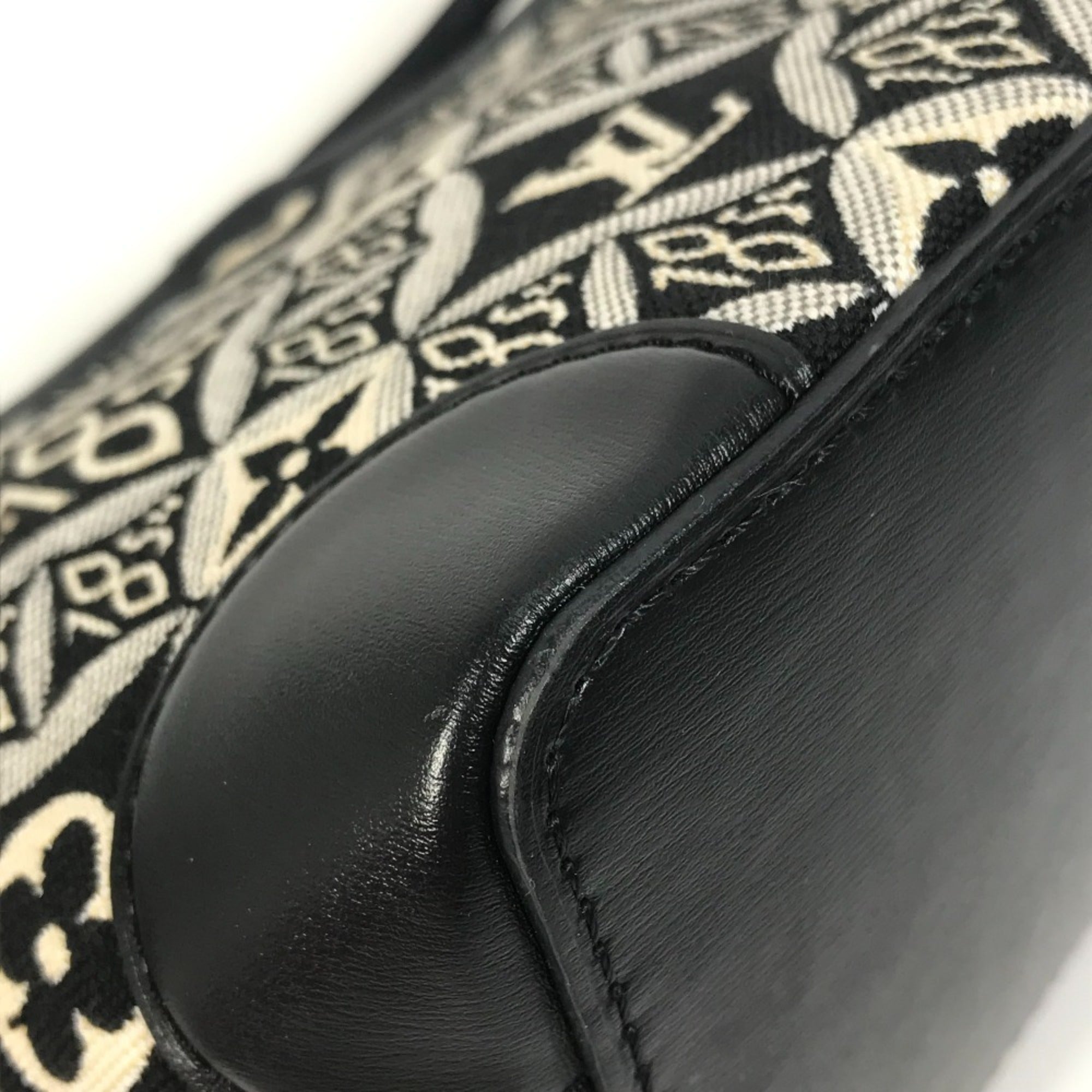 Louis Vuitton Black Noir Jacquard Pochette Shoulder Bag (Pre-Owned)