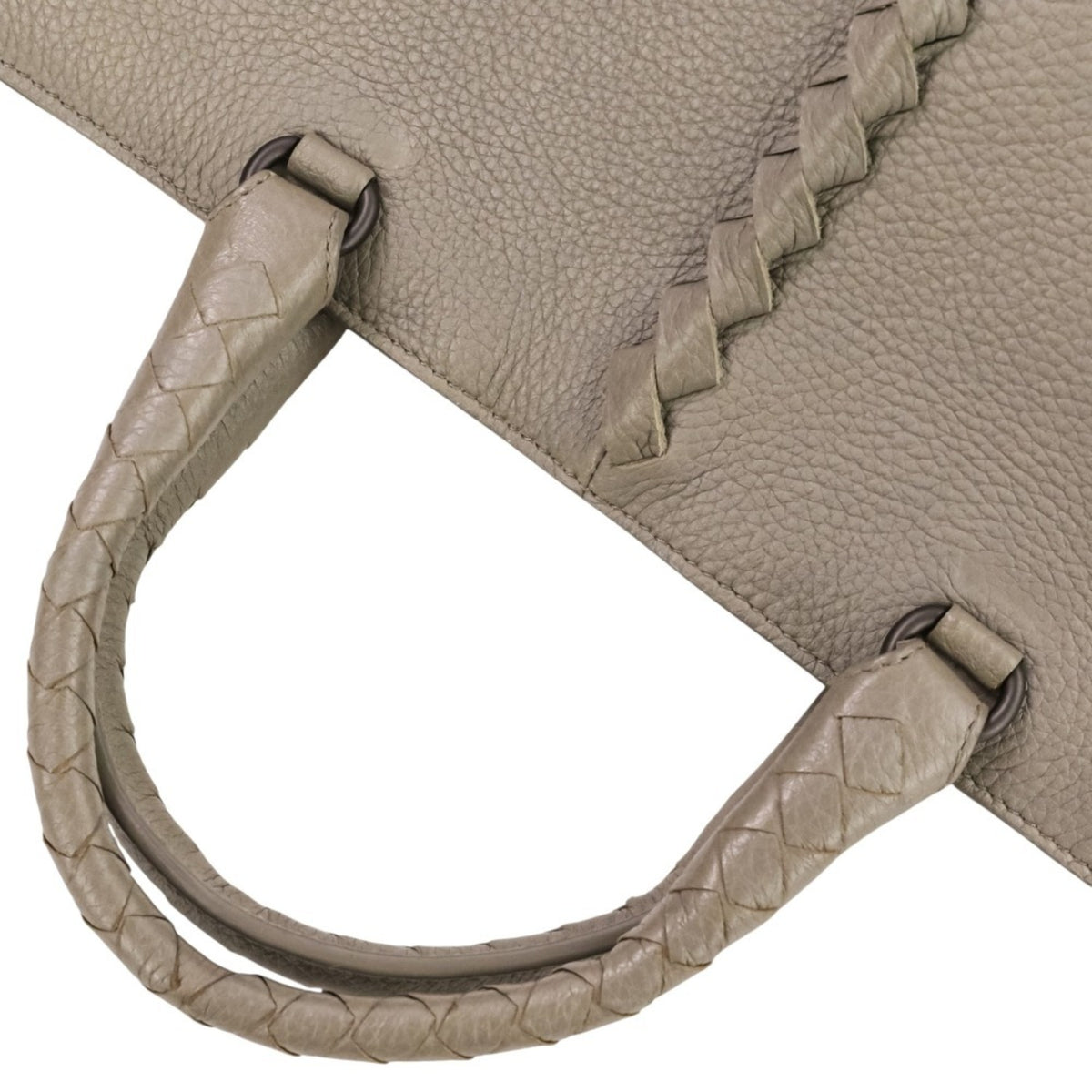 Bottega Veneta Gray Handbag (Pre-Owned)