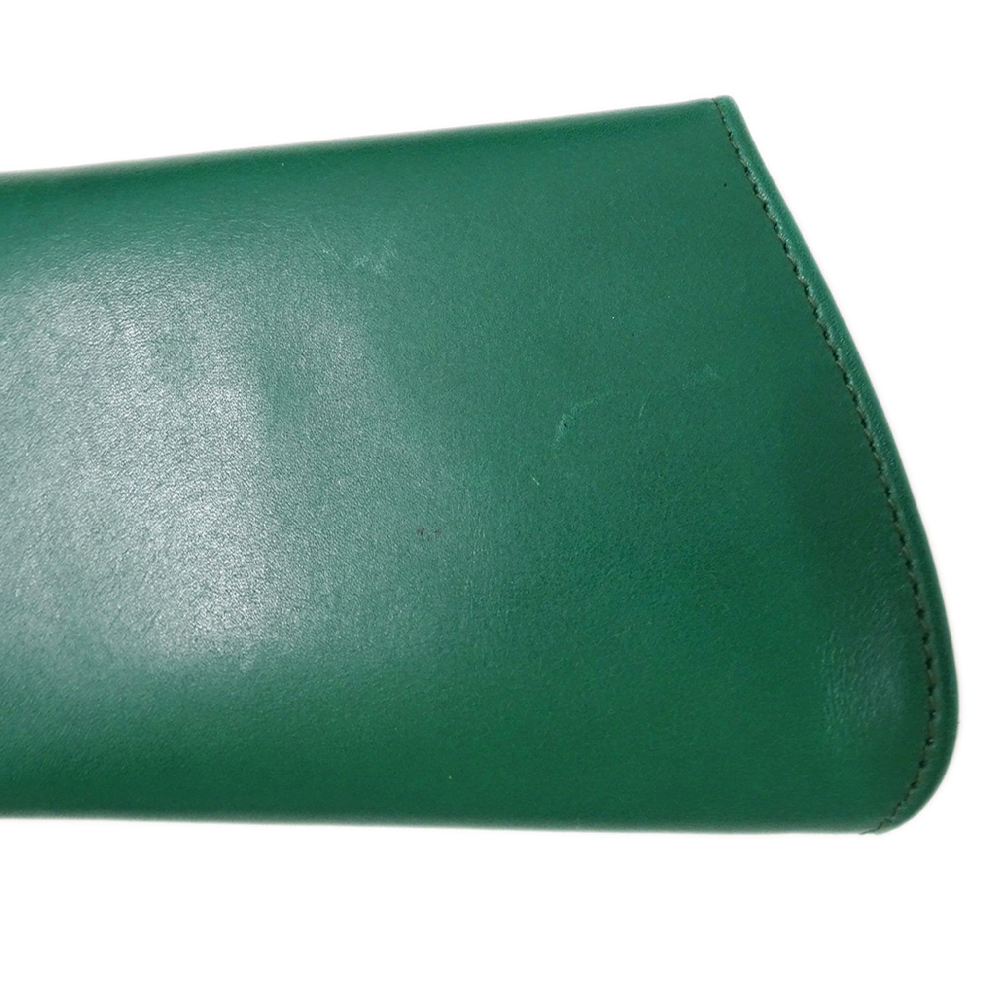 Cartier Black Leather Clutch Bag Handbag (Pre-Owned)