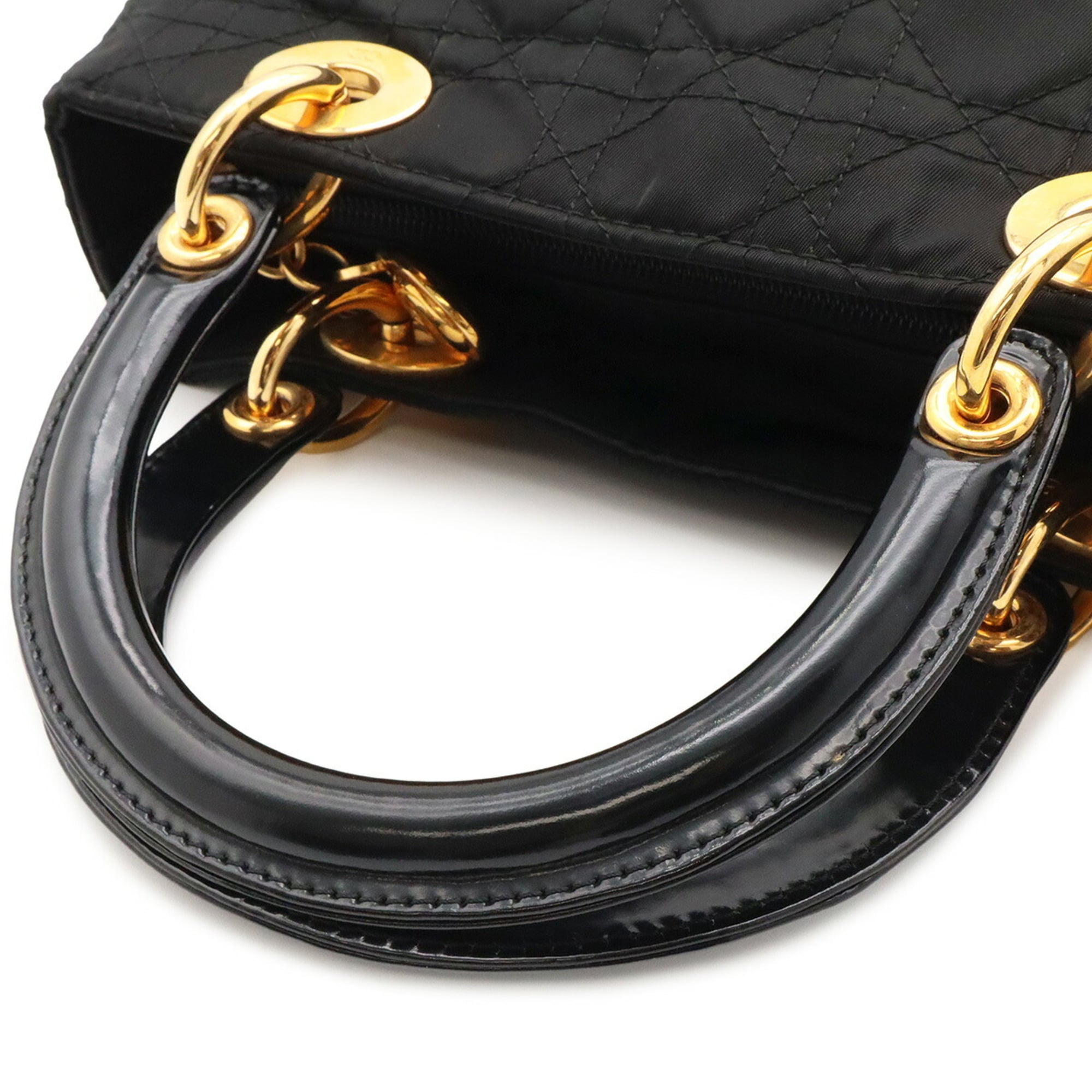 Christian Dior Black Nylon Handbag Tote Bag (Pre-Owned)