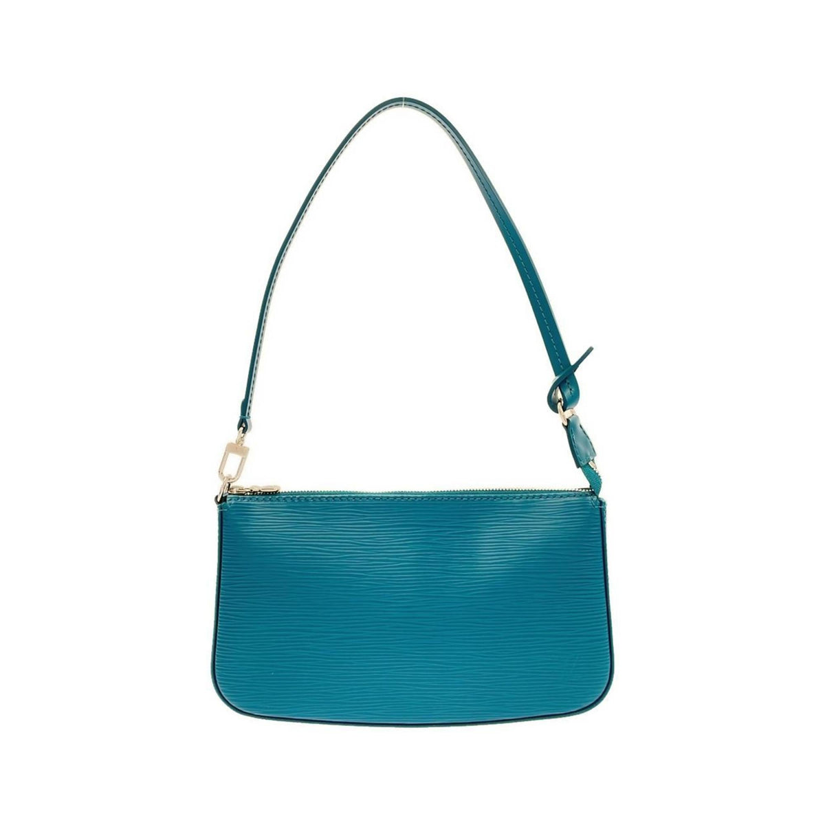 Louis Vuitton Cyan Leather Pochette Pouch (Pre-Owned)