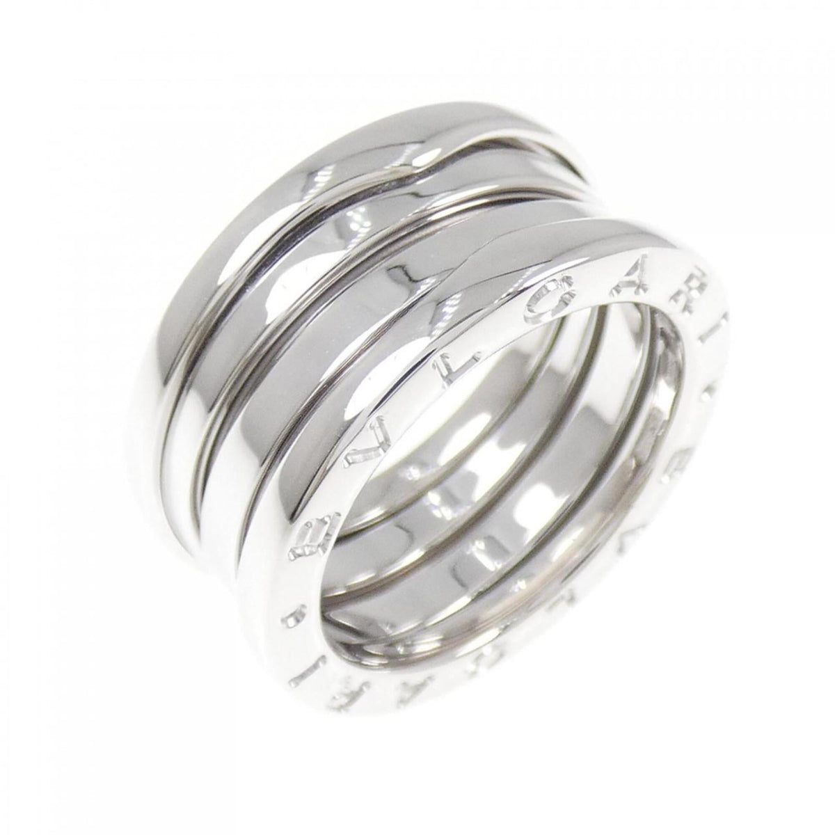 Bvlgari Silver White Gold (18K) Band Ring (Pre-Owned)