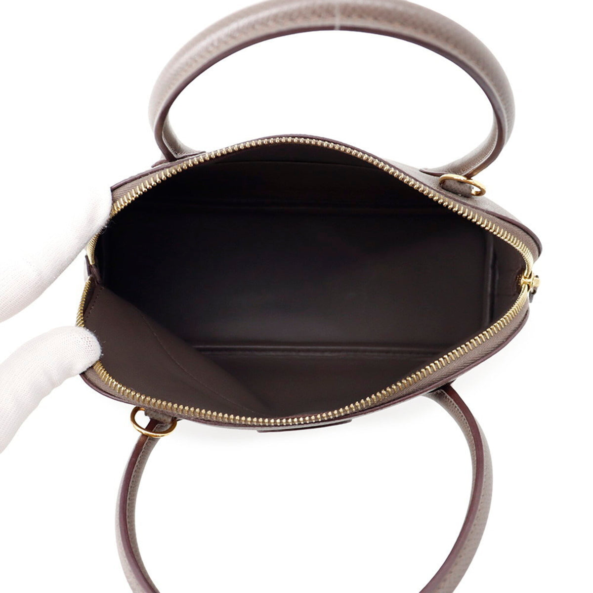 Hermes Bolide Etain Epsom Leather Handbag Shoulder Bag (Pre-Owned)