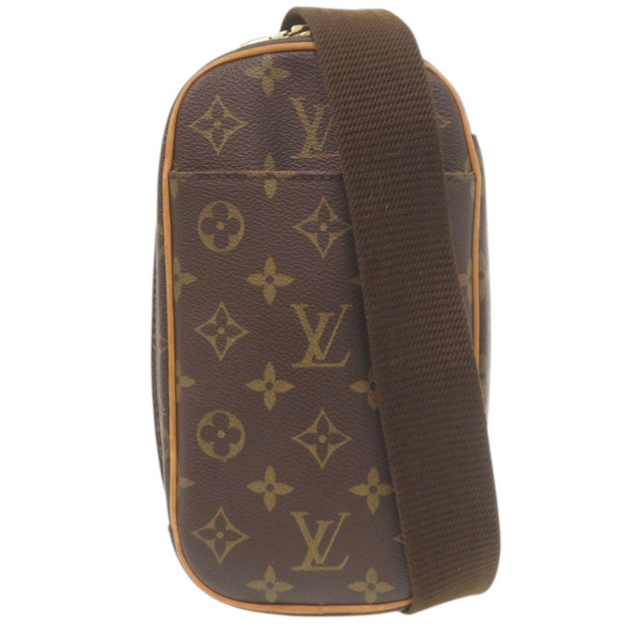 Louis Vuitton Brown Monogram Pochette Sling Bag (Pre-Owned)
