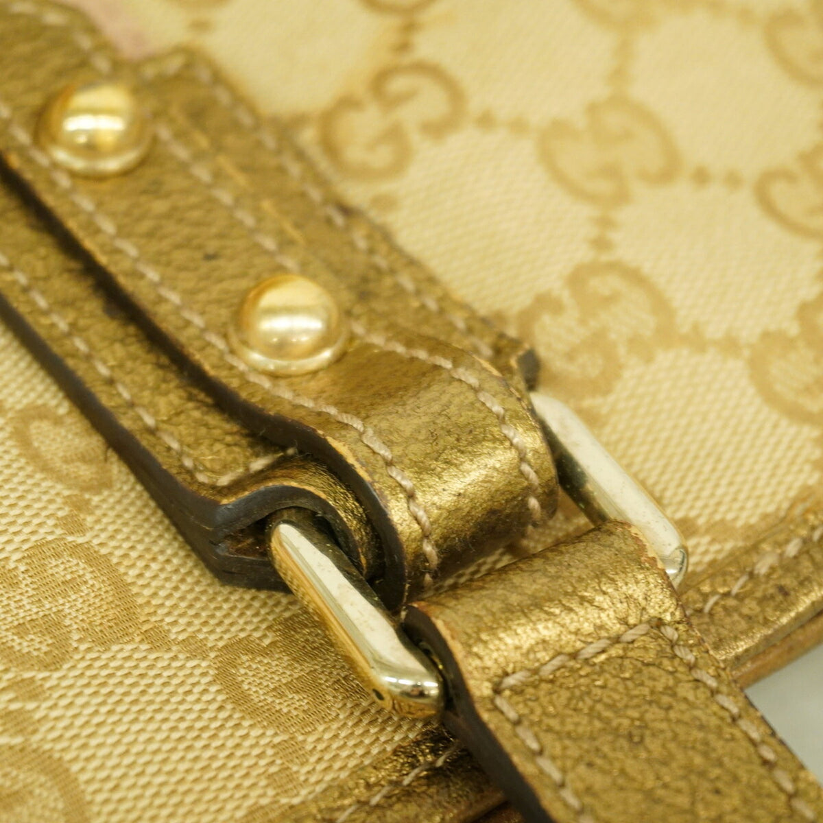 Gucci Beige Canvas Tote Bag (Pre-Owned)