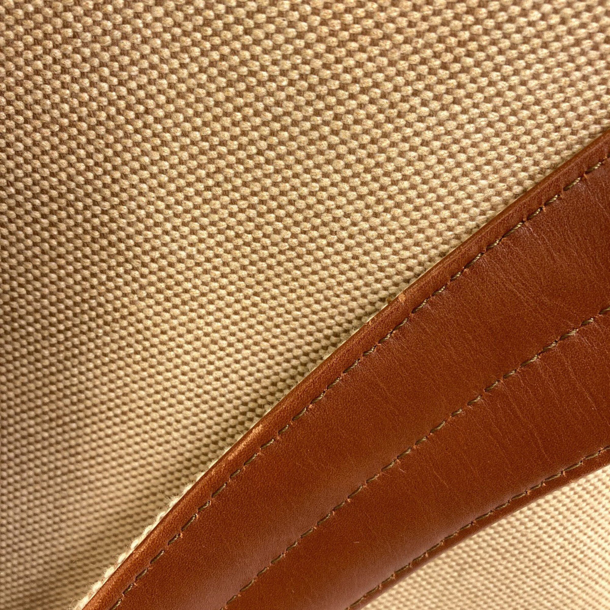 Gucci Brown Canvas Backpack (Pre-Owned)