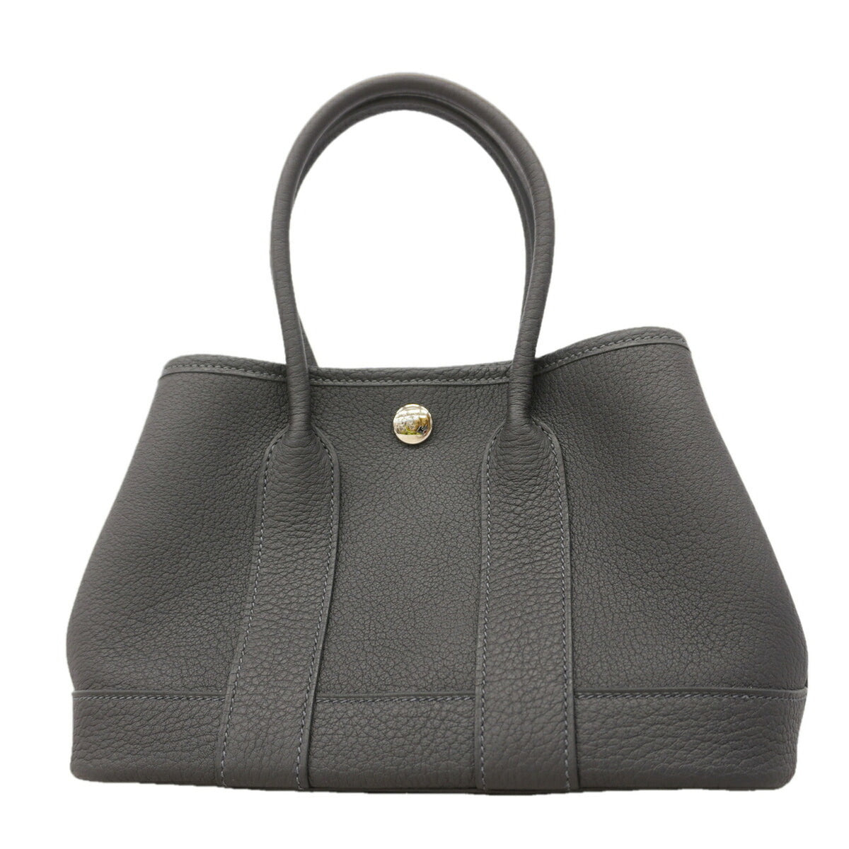 Hermes Gray Negonda Leather Handbag (Pre-Owned)