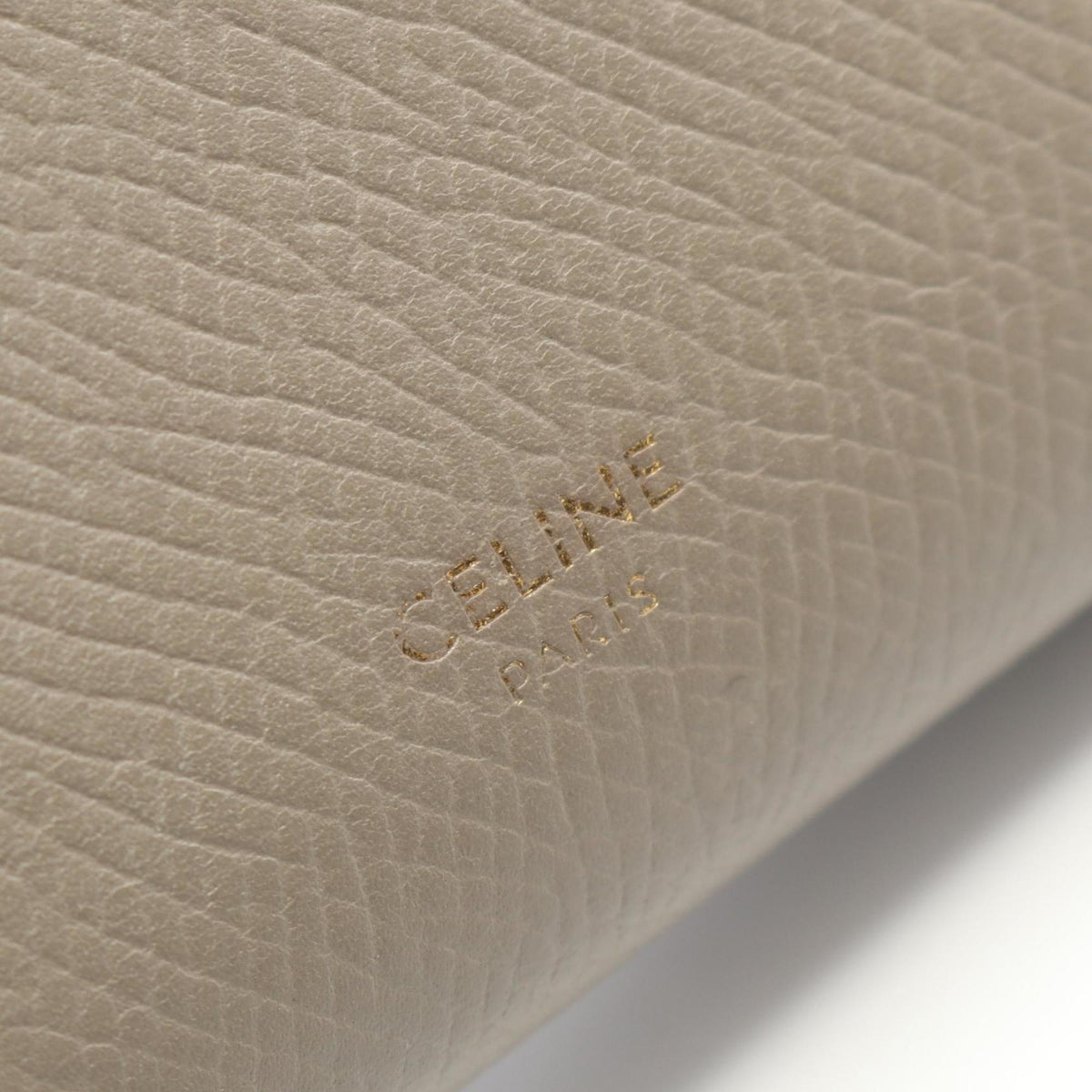 Celine Beige Leather Wallet (Tri-Fold) (Pre-Owned)
