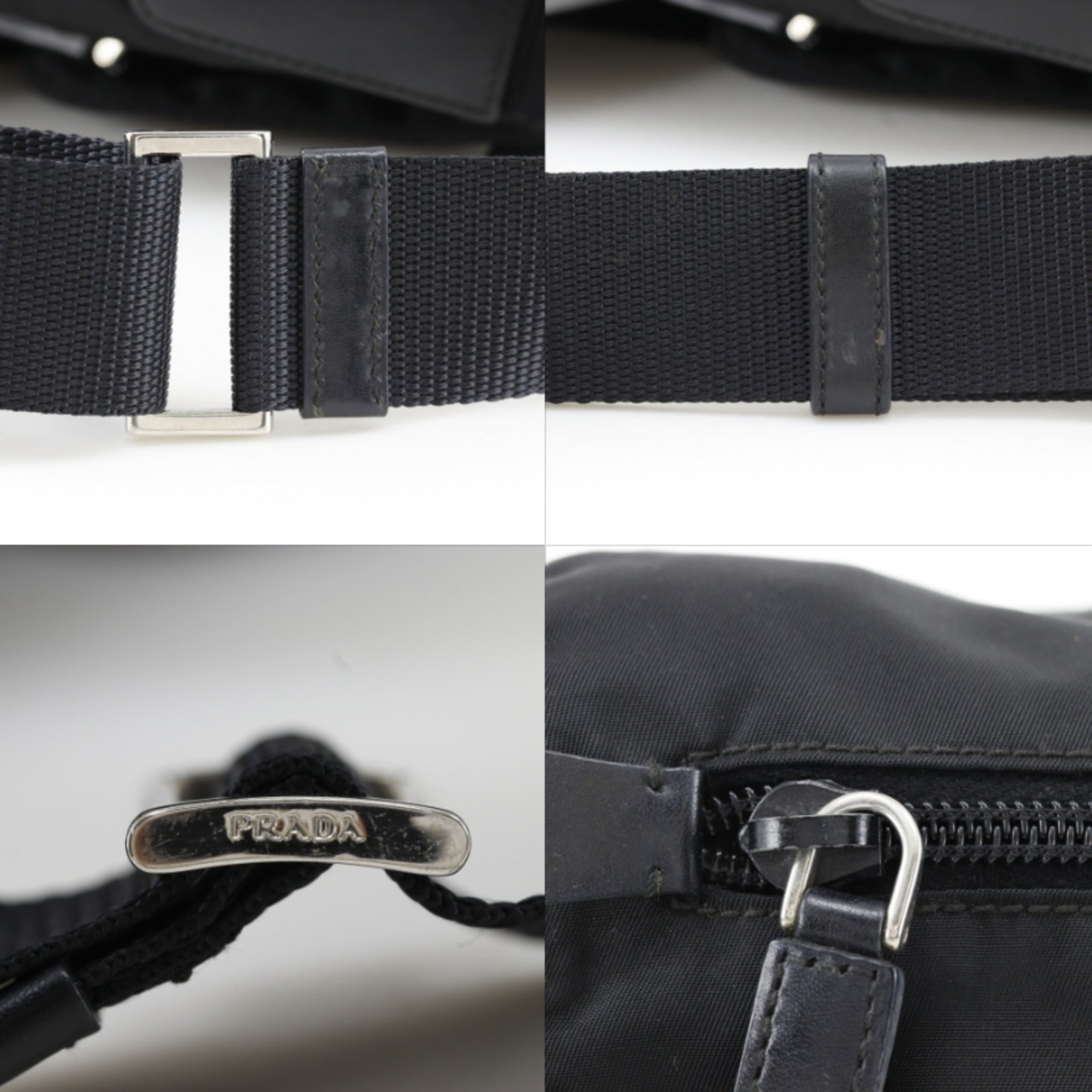Prada Black Nylon Shoulder Bag (Pre-Owned)