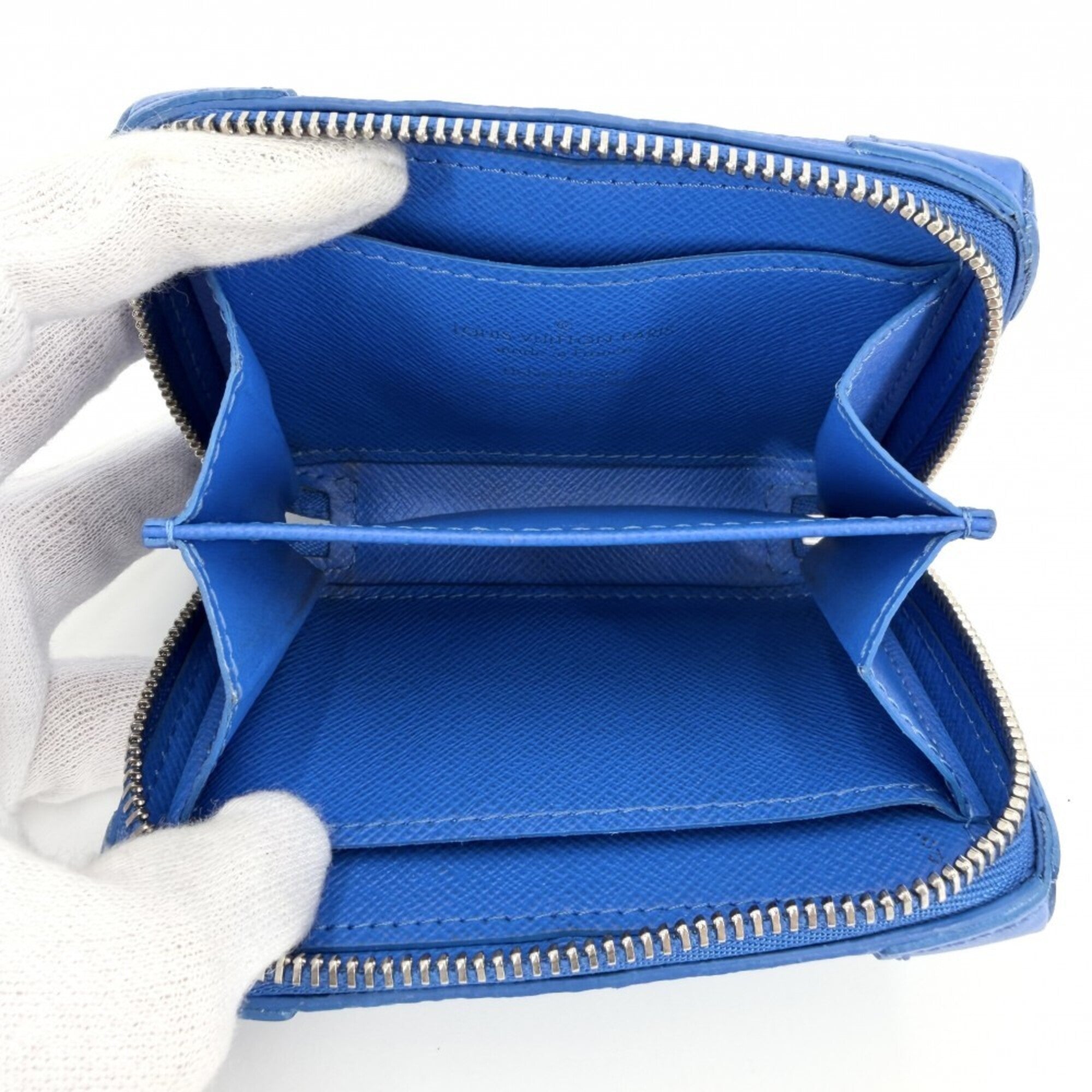Louis Vuitton Blue Monogram Coin Purse/Coin Case (Pre-Owned)