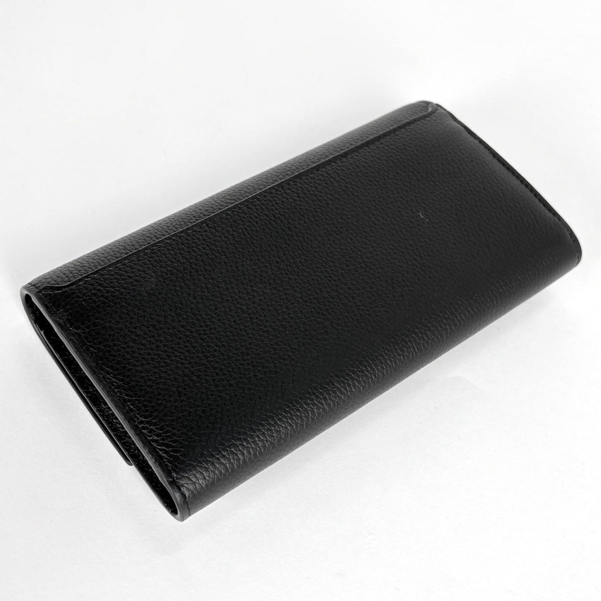 Christian Dior Gray Leather Long Wallet (Bi-Fold) (Pre-Owned)
