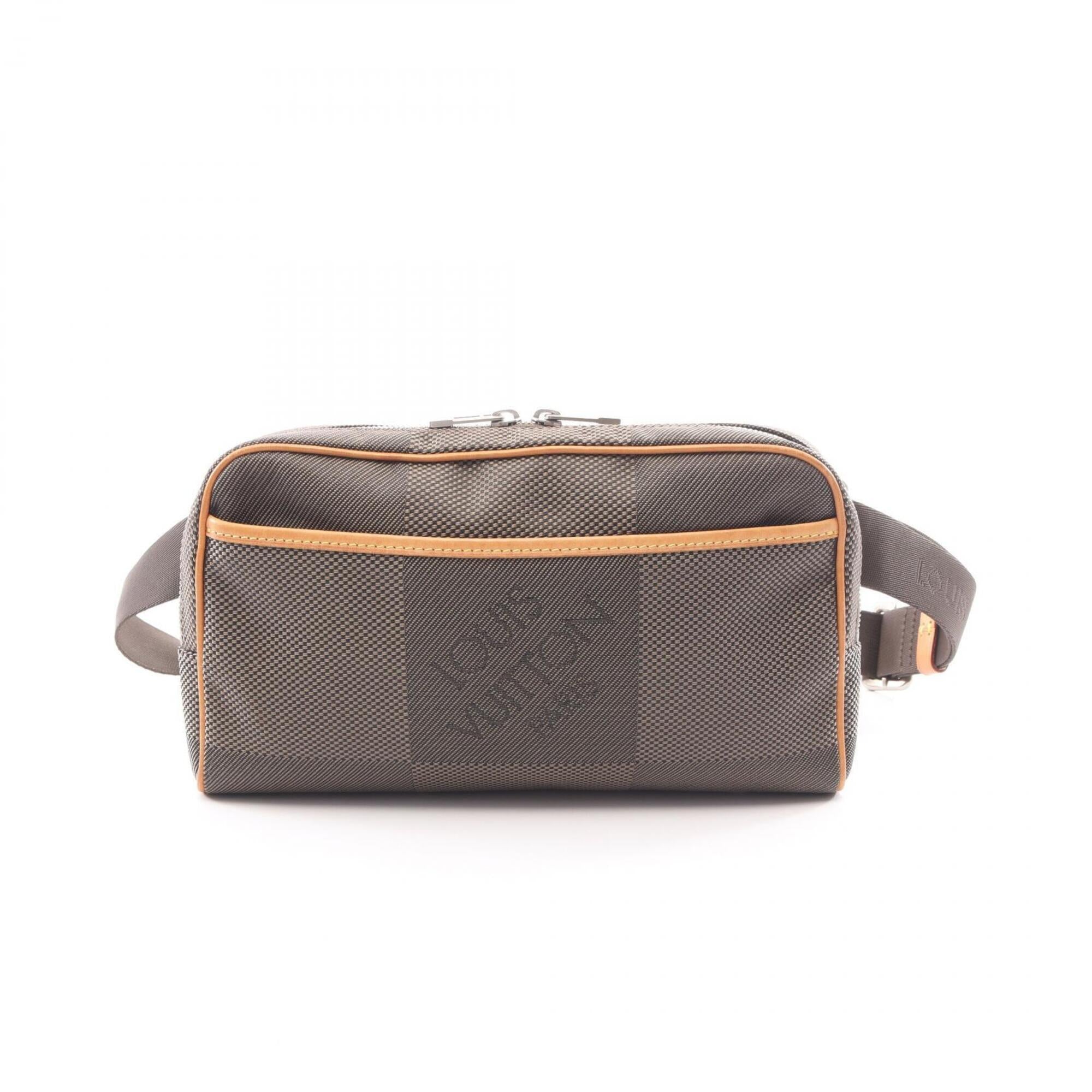 Louis Vuitton Earth Khaki Damier Geant Leather Nylon Canvas Fanny Pack Handbag (Pre-Owned)