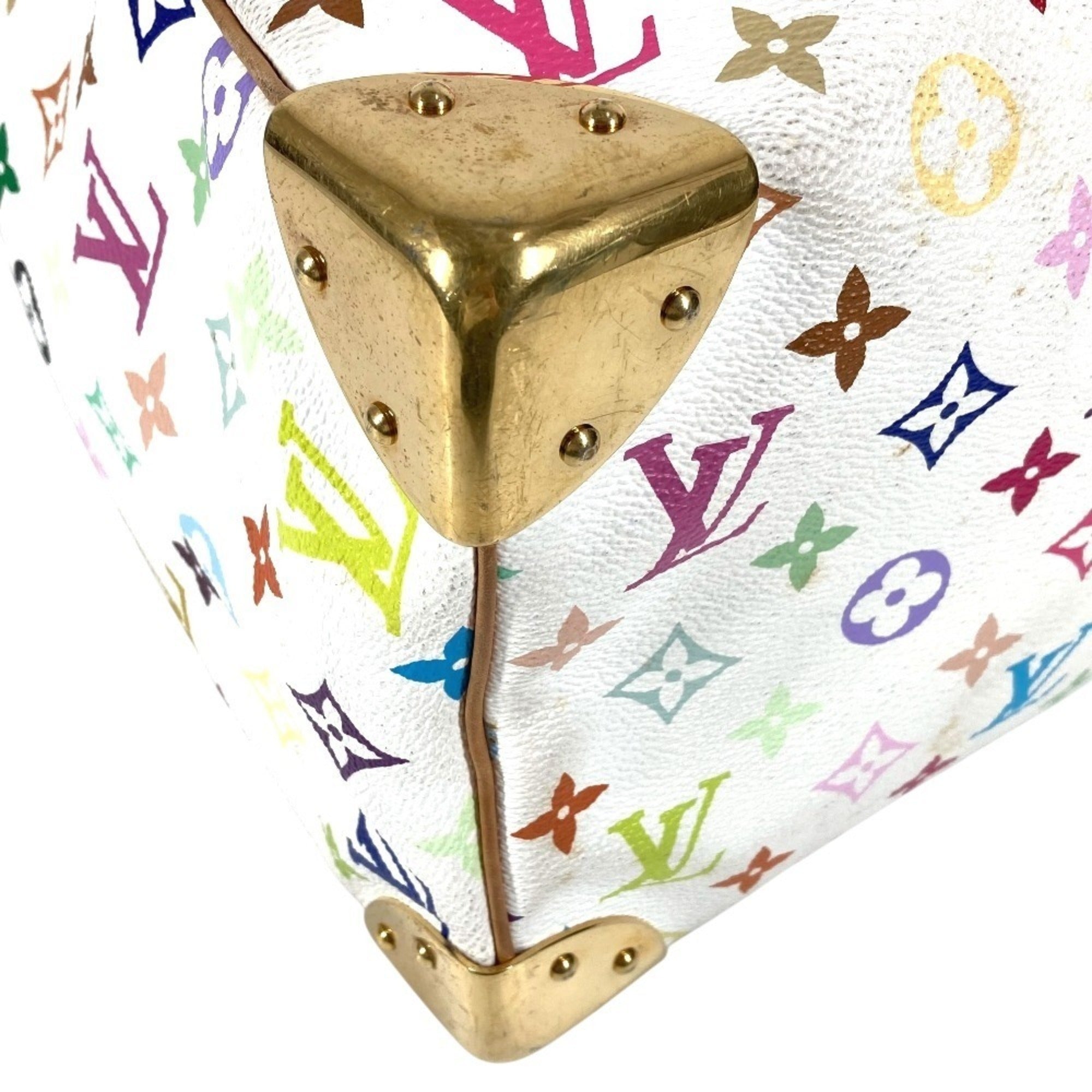 Louis Vuitton Monogram Multicolore Blanc White Monogram Multicolore Boston Bag Handbag (Pre-Owned)