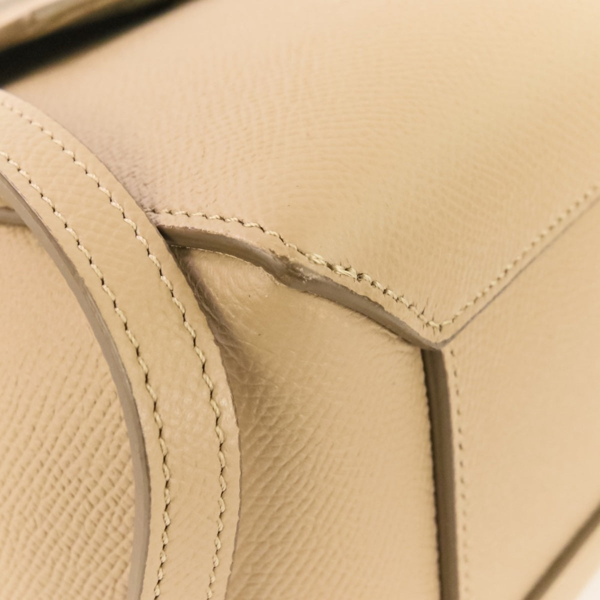 Celine Beige Leather Shoulder Bag (Pre-Owned)