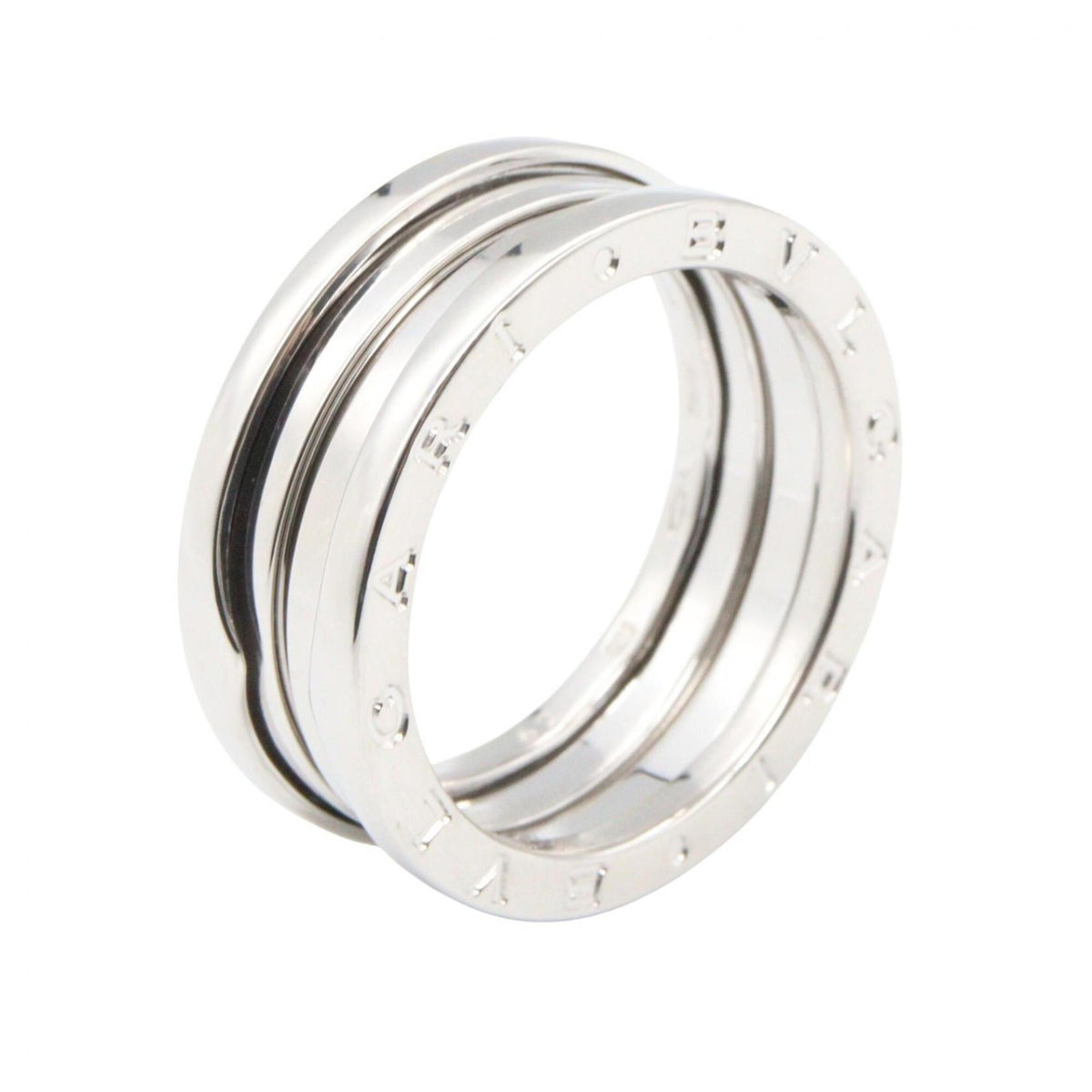Bvlgari Silver White Gold (18K) Band Ring (Pre-Owned)