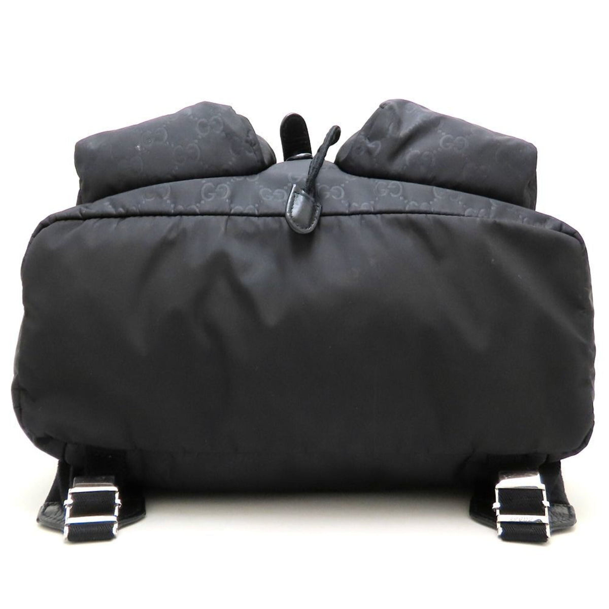 Gucci Black Nylon Leather Backpack (Pre-Owned)