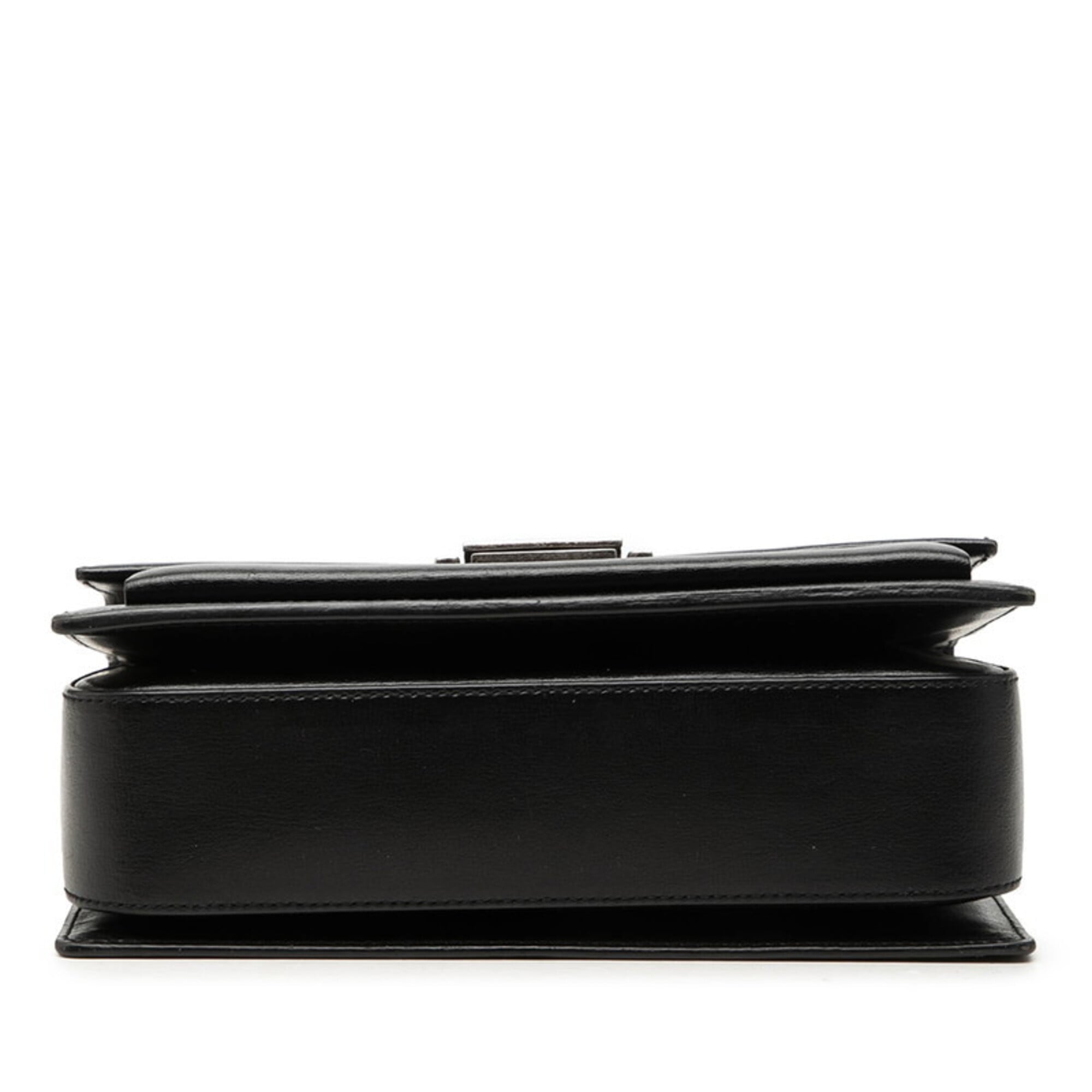 Saint Laurent Black Leather Handbag Shoulder Bag (Pre-Owned)