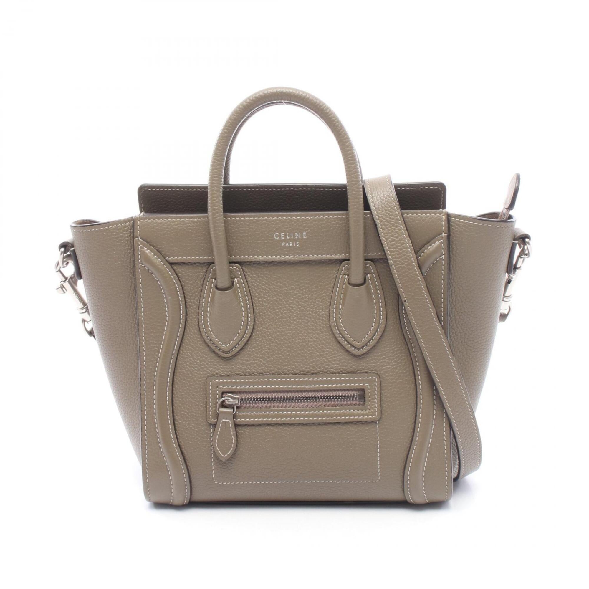 Celine Gray Leather Handbag (Pre-Owned)