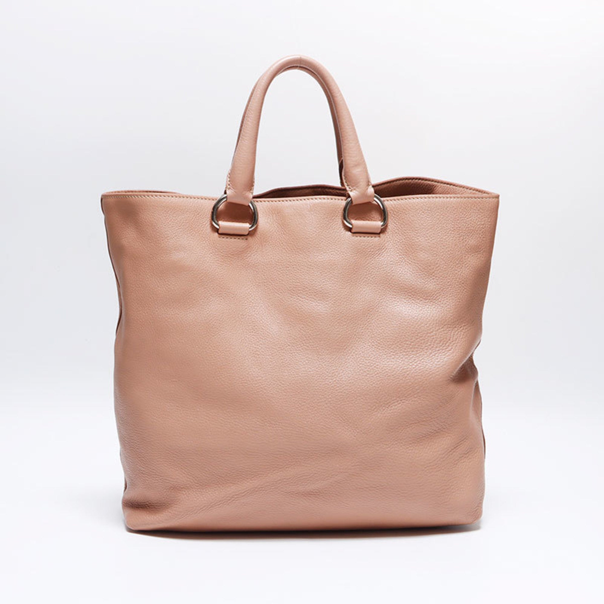 Prada Pink Leather Shoulder Bag (Pre-Owned)