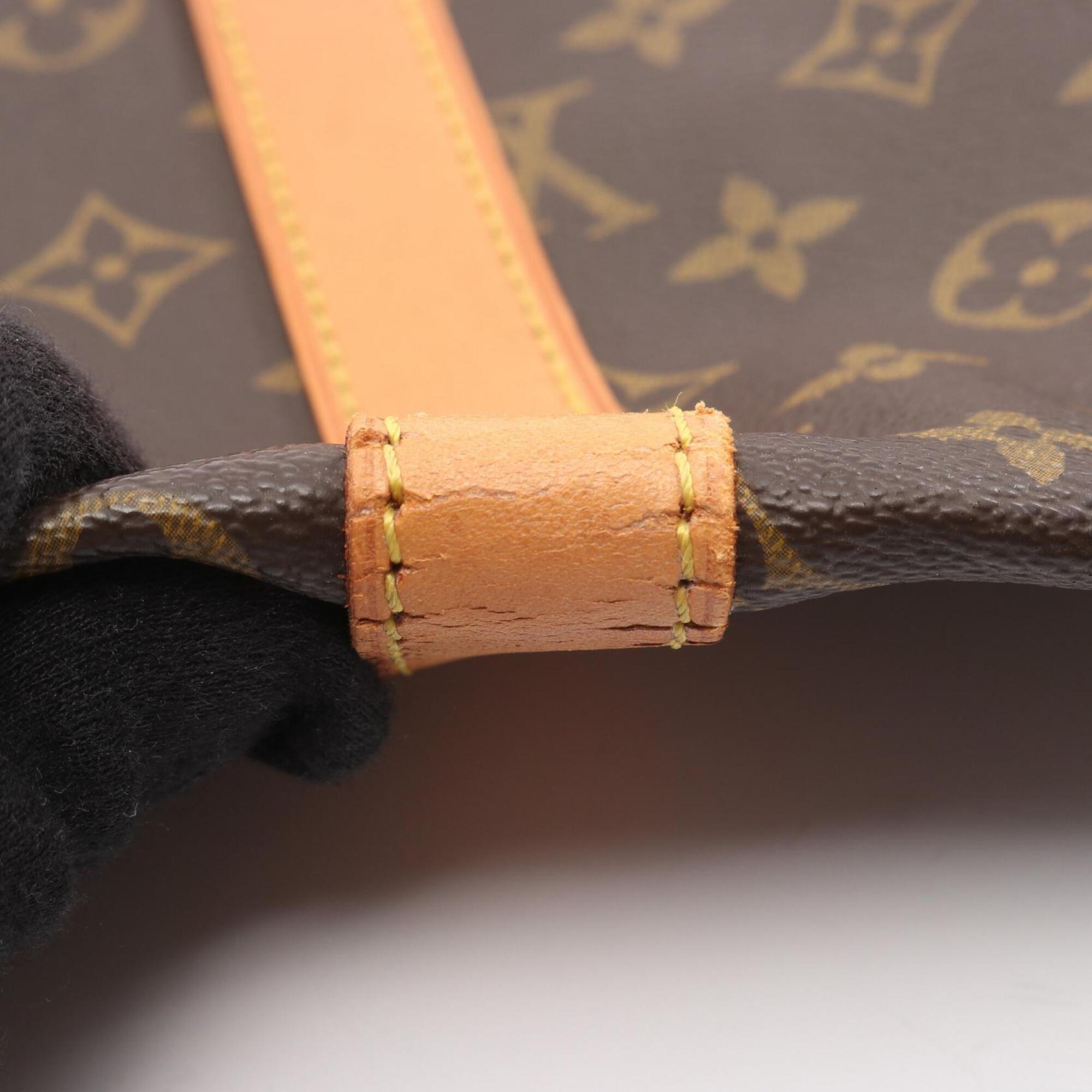 Louis Vuitton Brown Monogram Coated Canvas Leather Boston Bag Handbag (Pre-Owned)