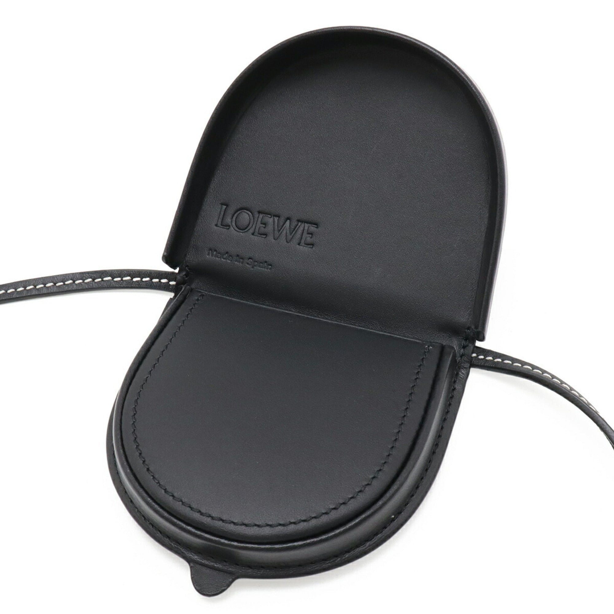 Loewe Black Leather Pochette Shoulder Bag (Pre-Owned)