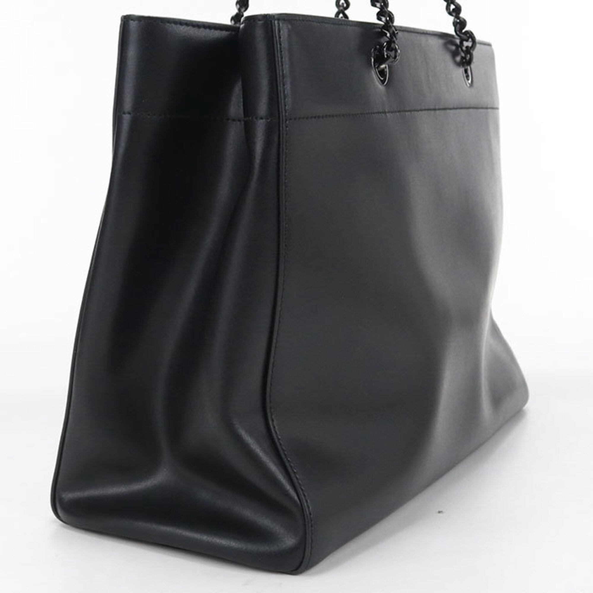 Salvatore Ferragamo Black Leather Tote Bag (Pre-Owned)
